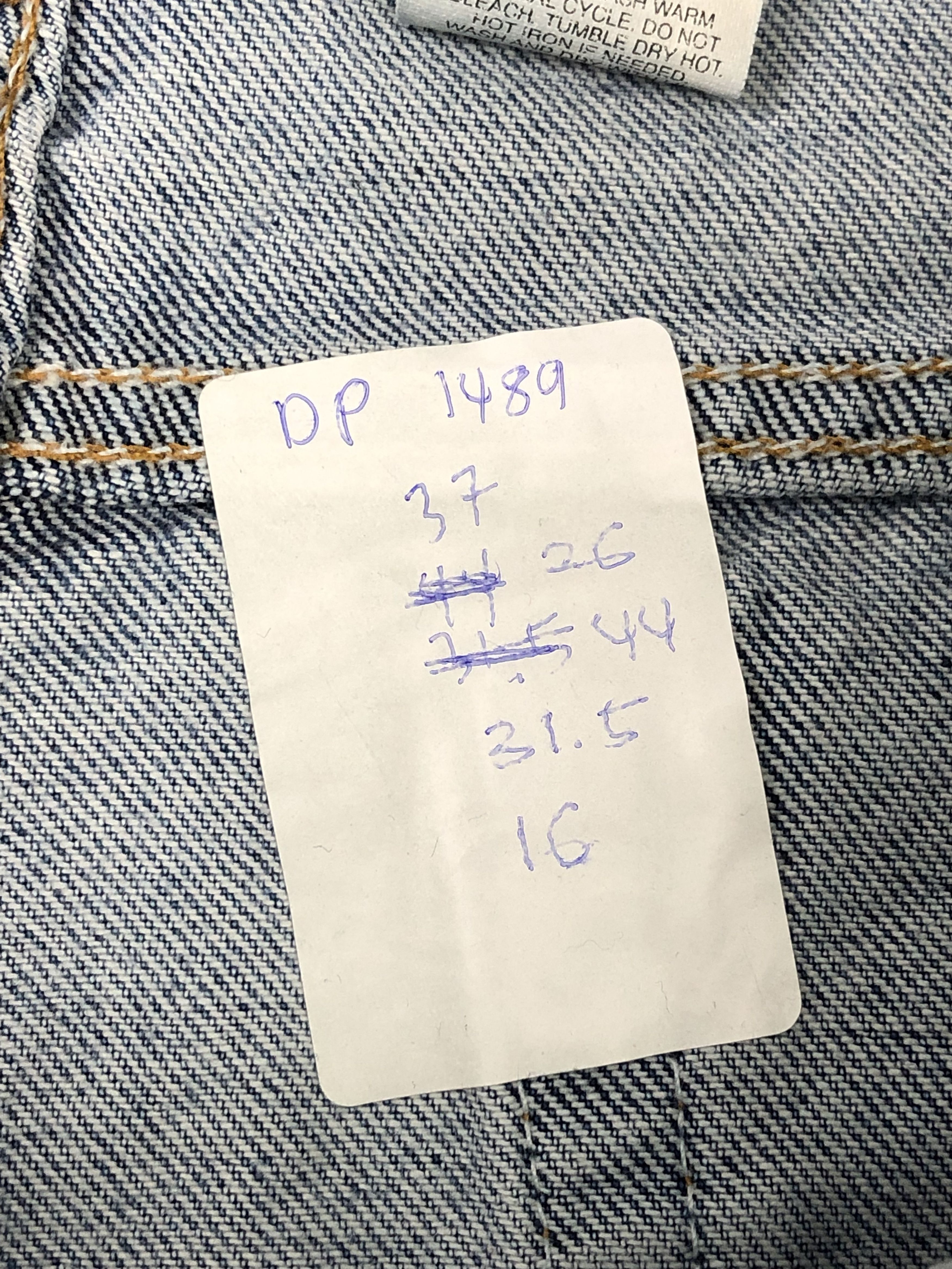 Levi's Vintage 90s Levis 540 Faded Blue Jeans DP1489 Size US 37 - 13 Thumbnail