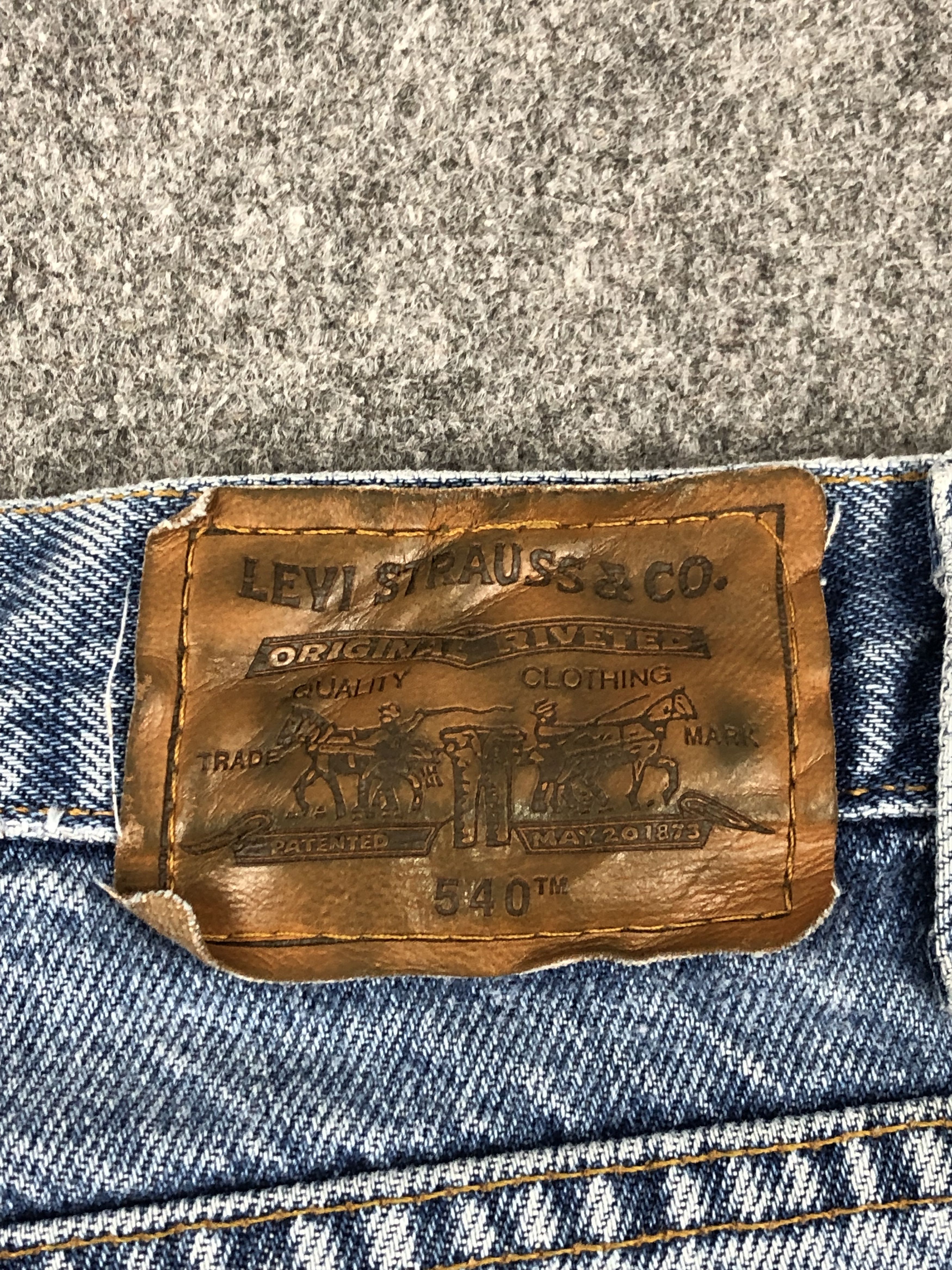 Levi's Vintage 90s Levis 540 Faded Blue Jeans DP1489 Size US 37 - 5 Thumbnail
