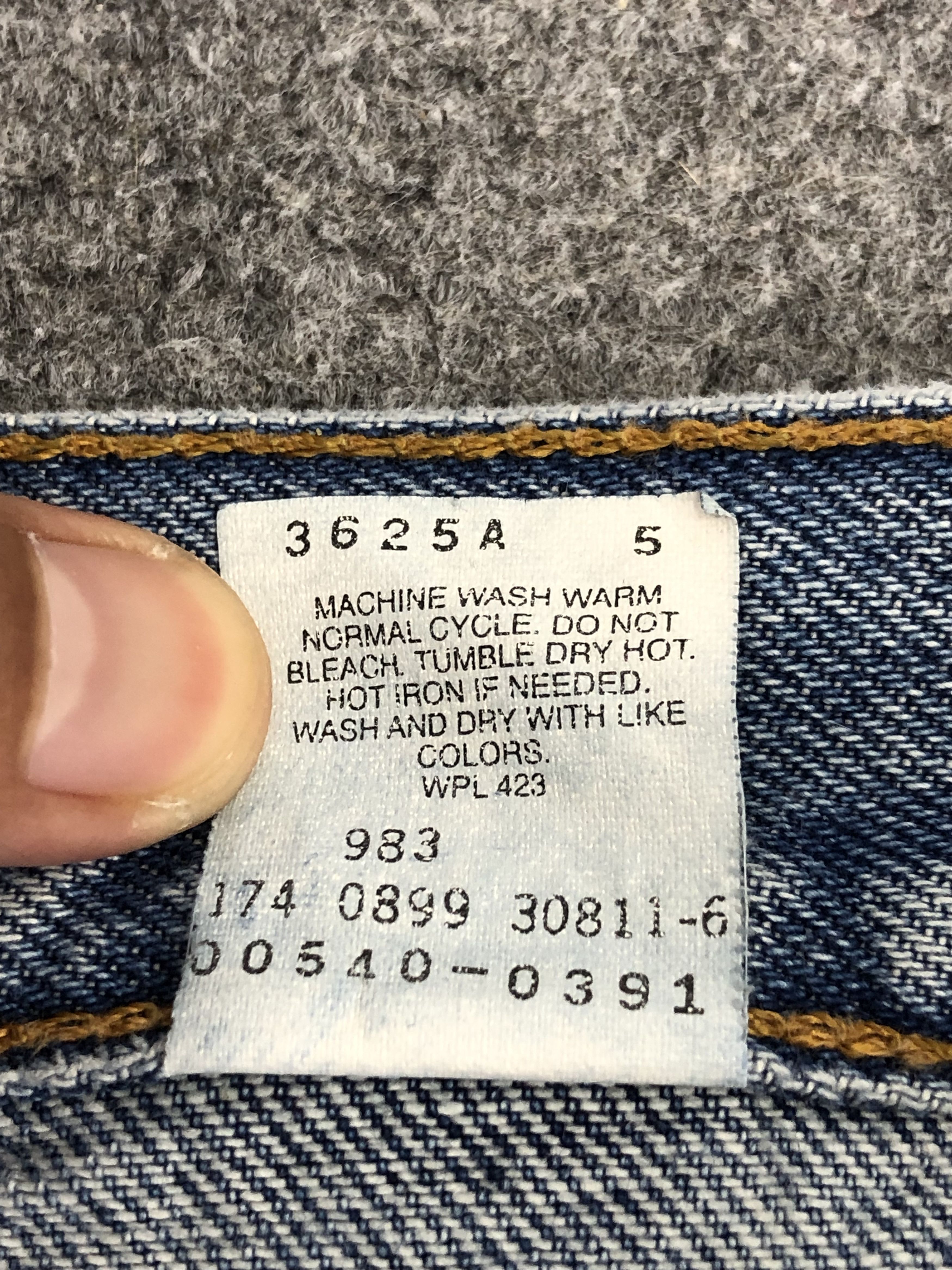 Levi's Vintage 90s Levis 540 Faded Blue Jeans DP1489 Size US 37 - 8 Thumbnail