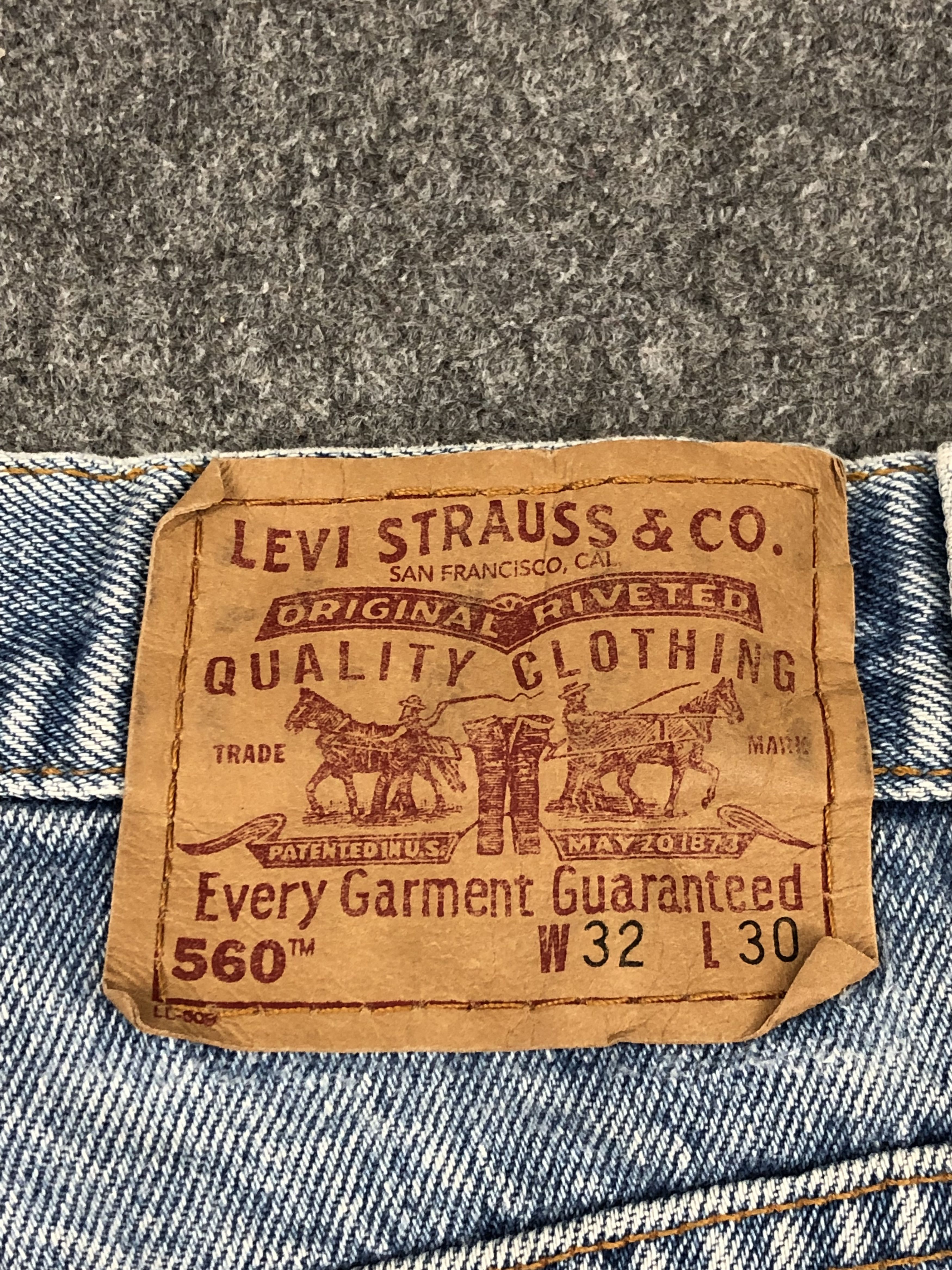 Levi's Vintage 90s Levis 560 Light Wash Jeans DP1485 Size US 32 / EU 48 - 5 Thumbnail