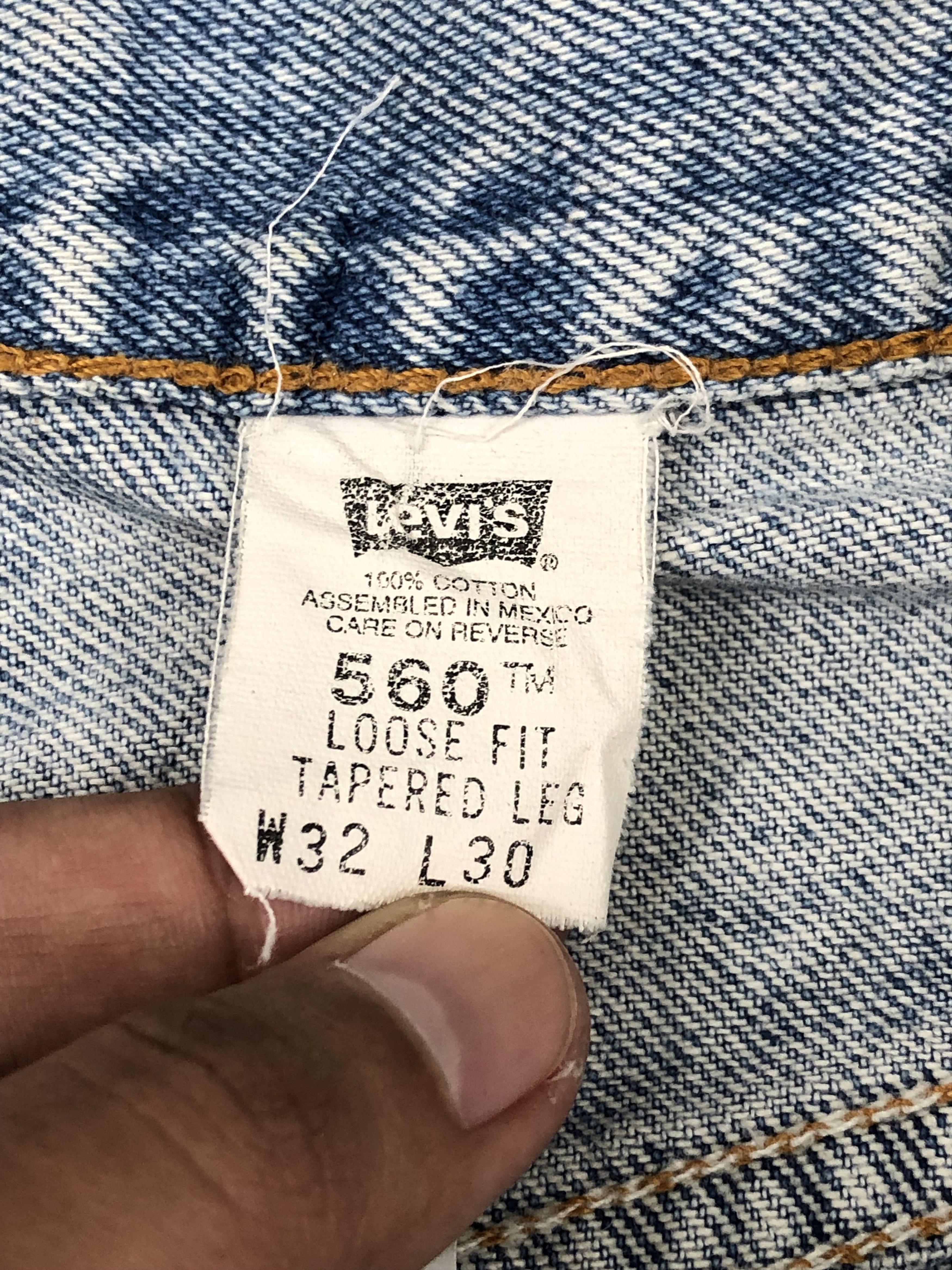 Levi's Vintage 90s Levis 560 Light Wash Jeans DP1485 Size US 32 / EU 48 - 7 Thumbnail