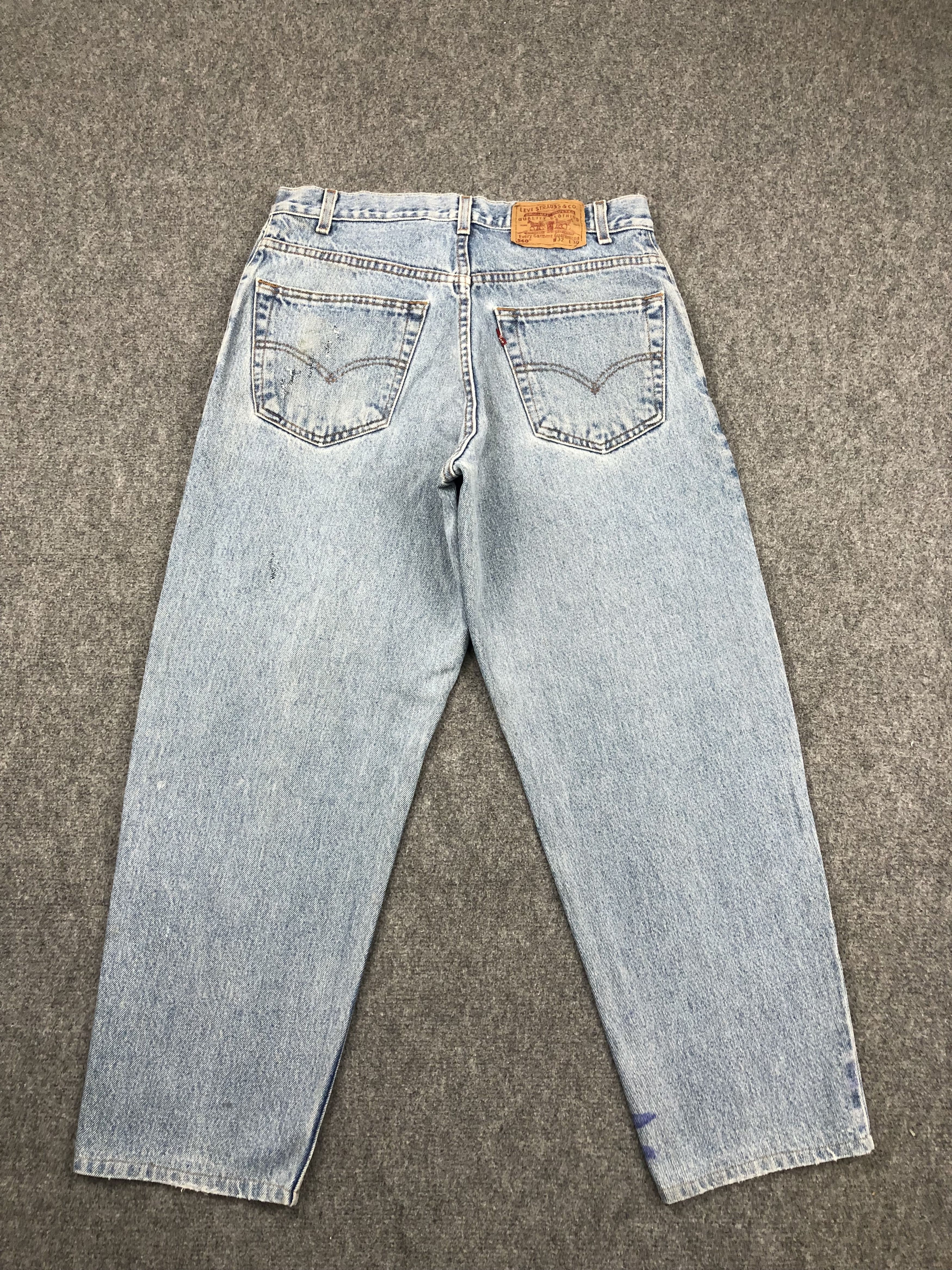 Levi's Vintage 90s Levis 560 Light Wash Jeans DP1485 Size US 32 / EU 48 - 3 Thumbnail