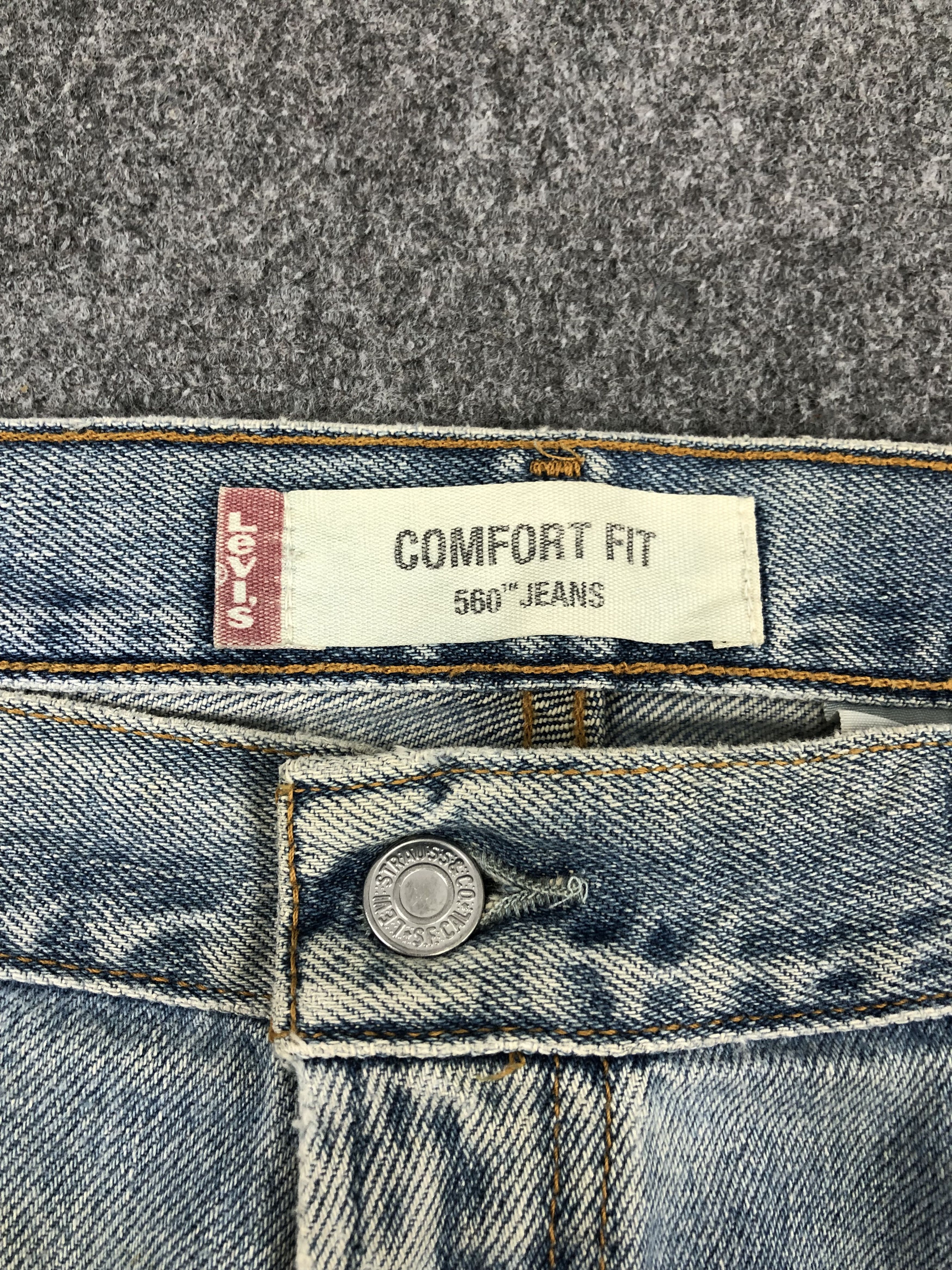 Levi's Dirty Blue Vintage Levis 560 Jeans DP1481 Size US 36 / EU 52 - 10 Thumbnail