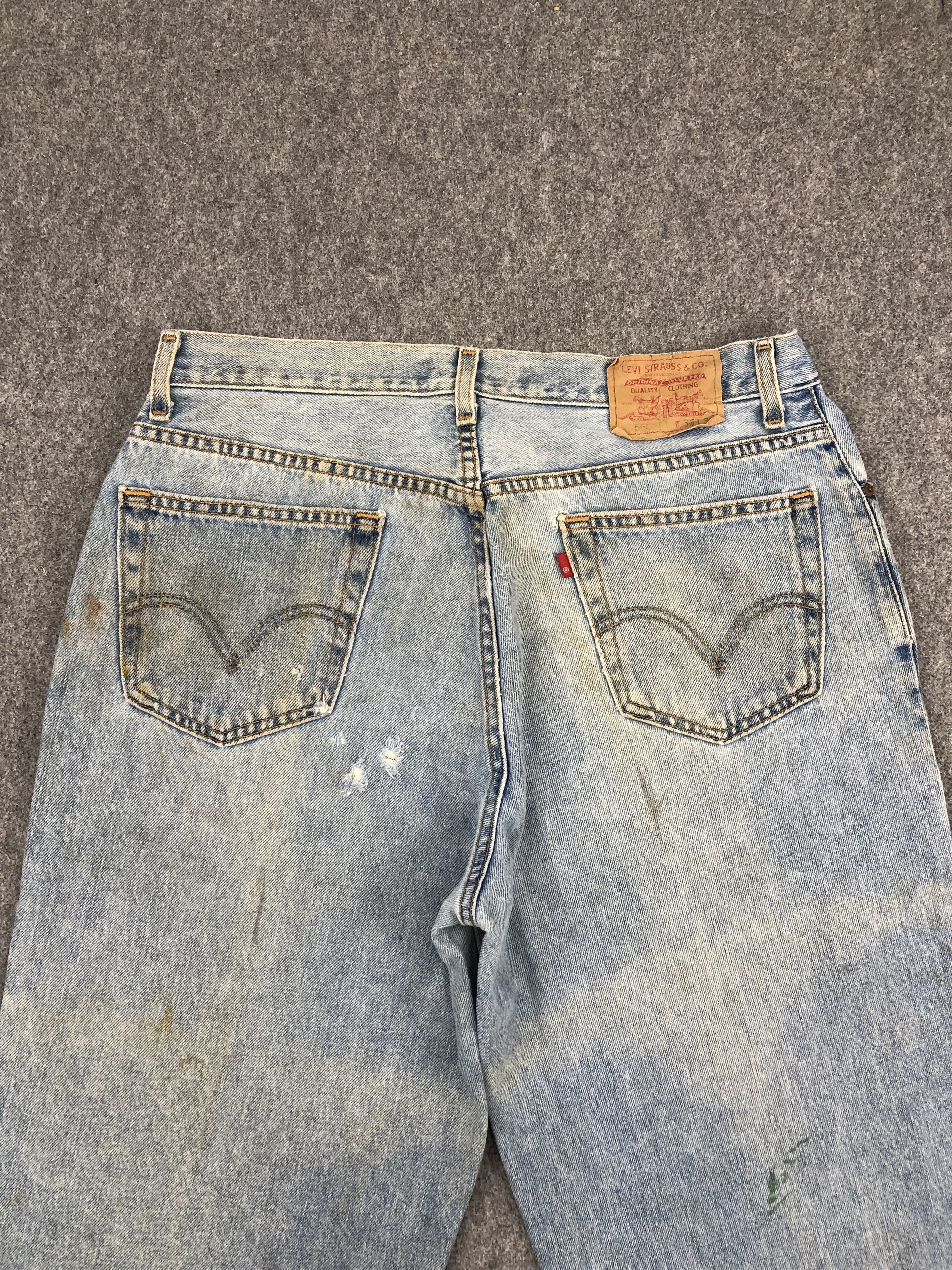 Levi's Dirty Blue Vintage Levis 560 Jeans DP1481 Size US 36 / EU 52 - 4 Thumbnail