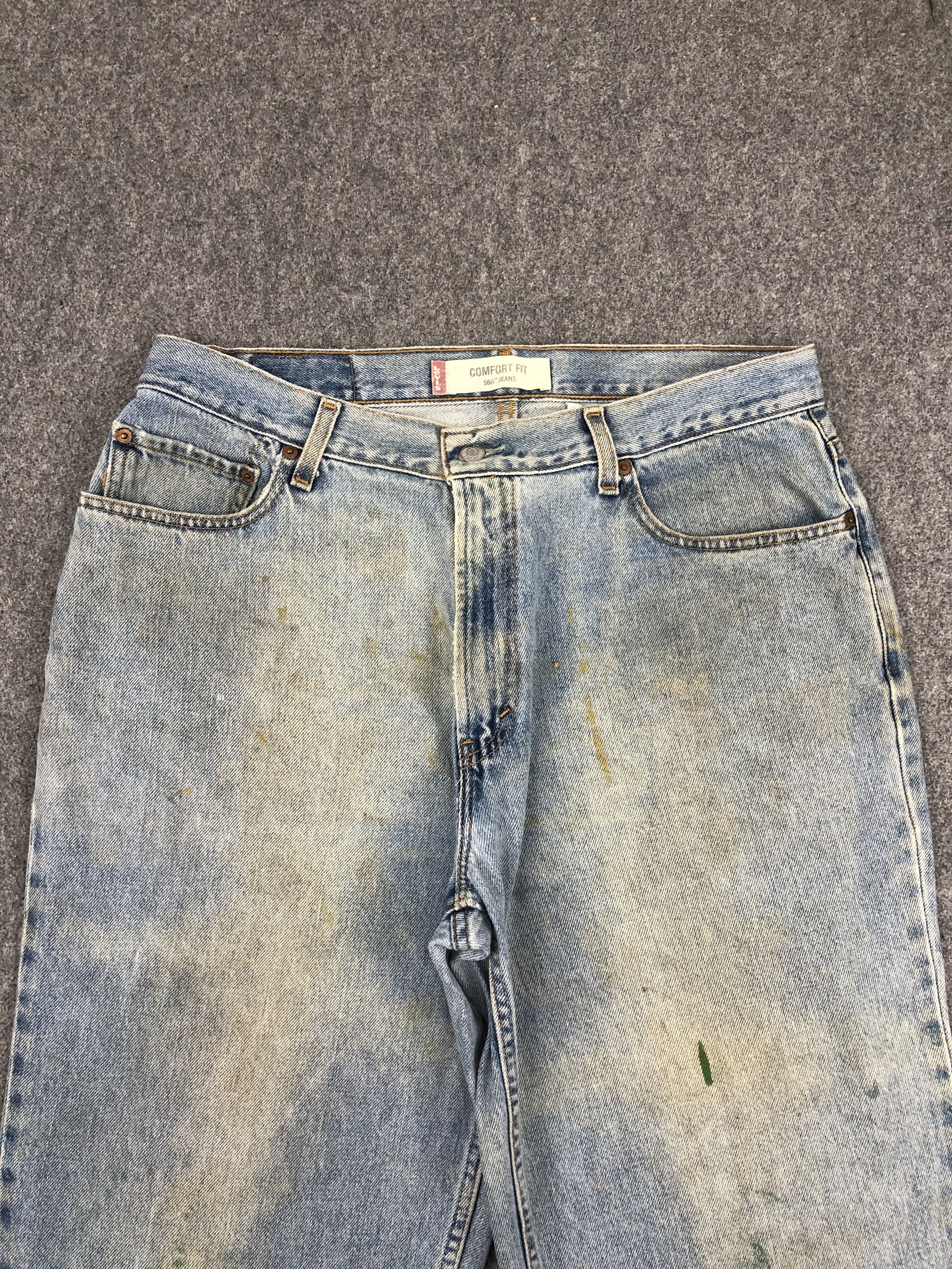 Levi's Dirty Blue Vintage Levis 560 Jeans DP1481 Size US 36 / EU 52 - 2 Thumbnail