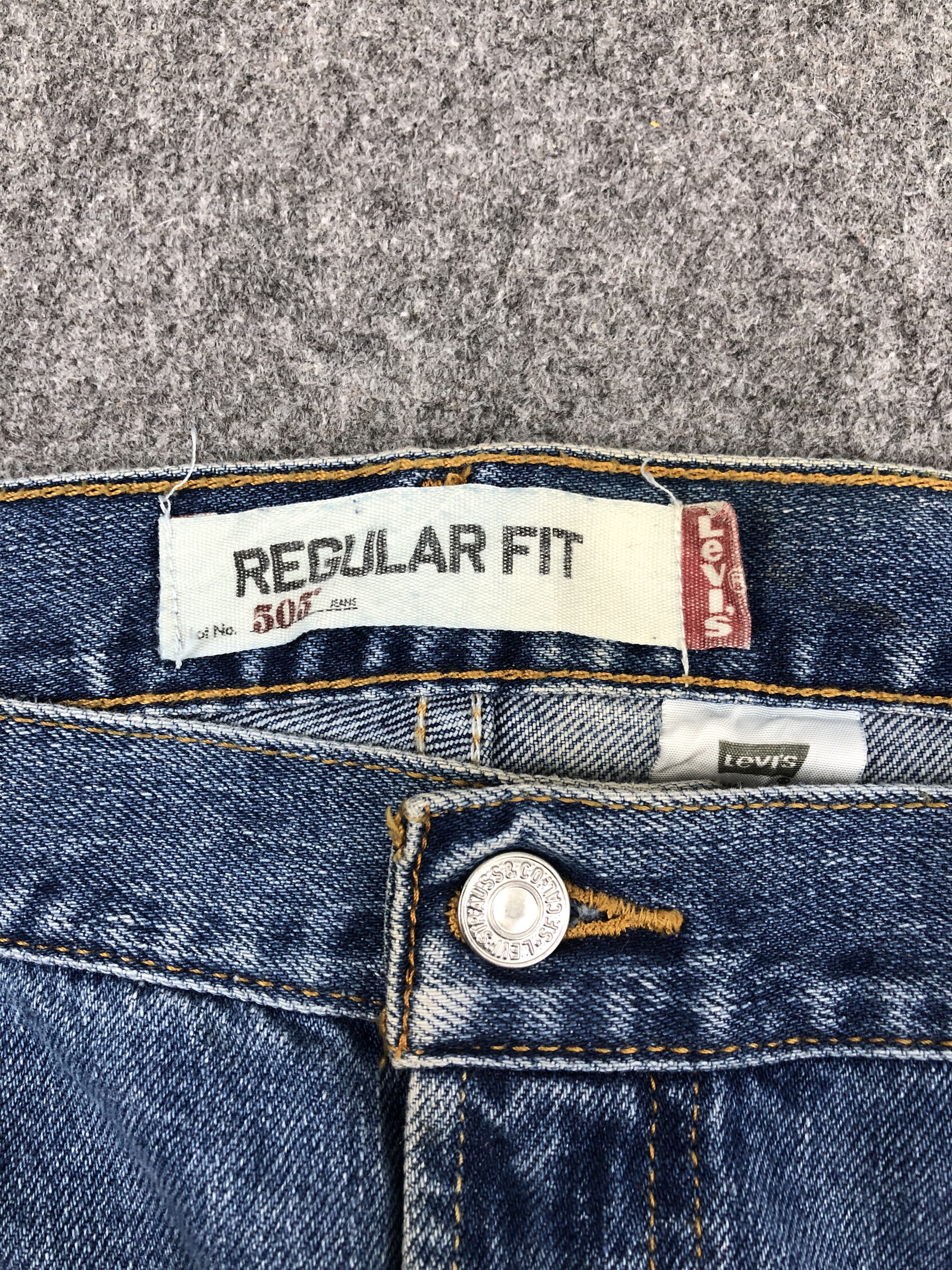 Levi's Vintage Levis 505 Blue Denim Jeans DP1478 Size US 42 / EU 58 - 9 Thumbnail