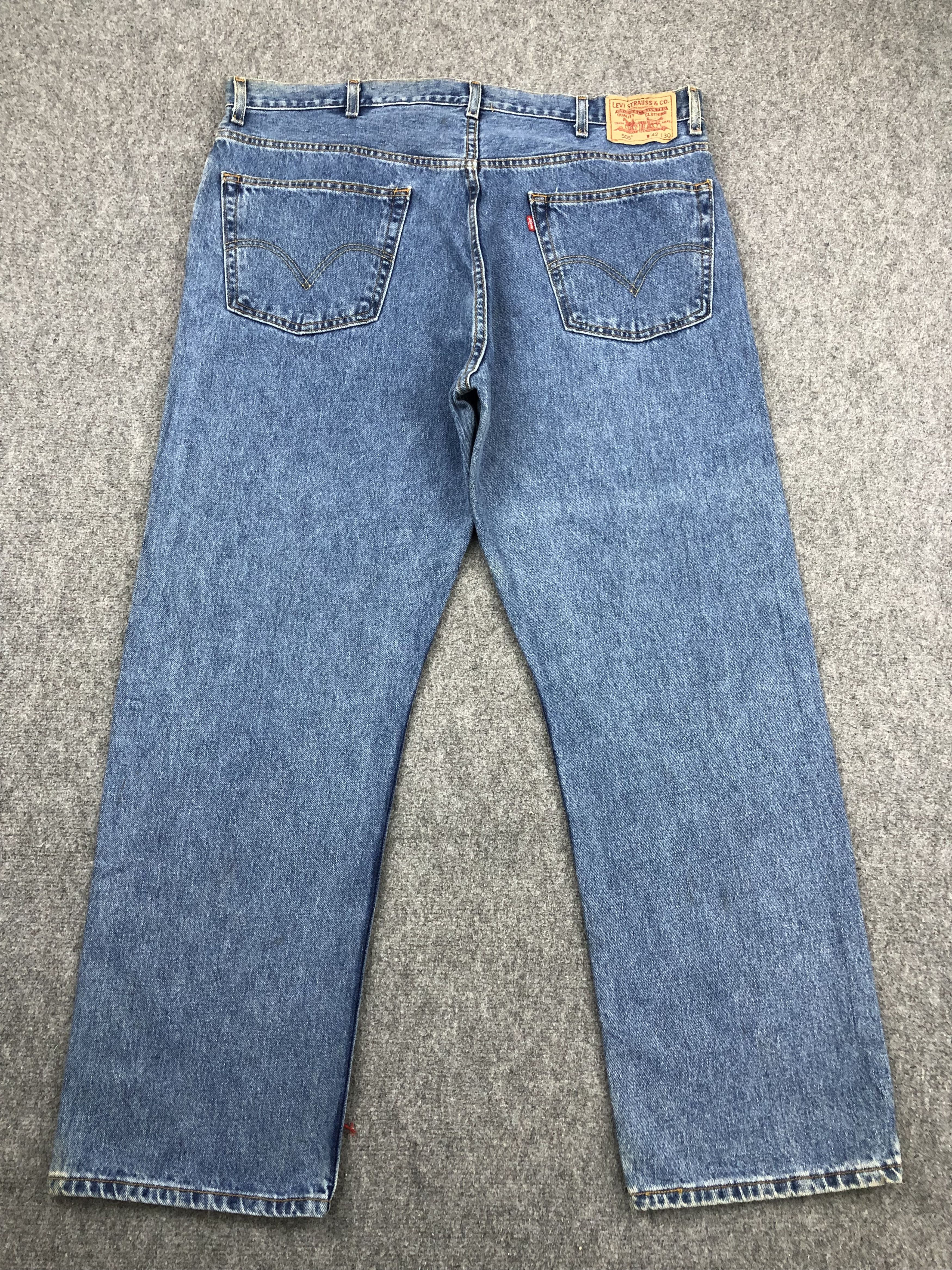 Levi's Vintage Levis 505 Blue Denim Jeans DP1478 Size US 42 / EU 58 - 3 Thumbnail