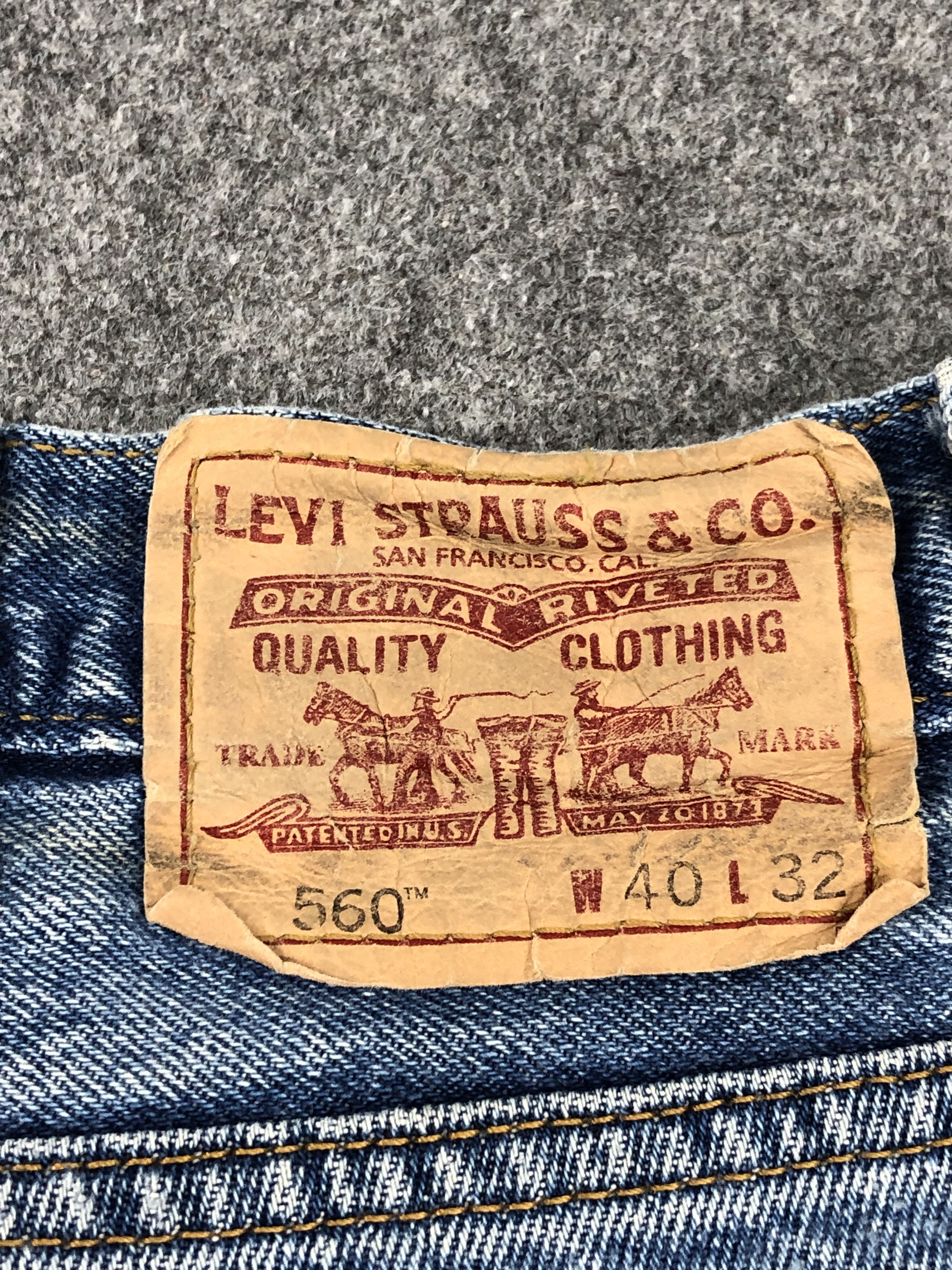Levi's Vintage Levis 560 Denim DP1477 Size US 39 - 5 Thumbnail