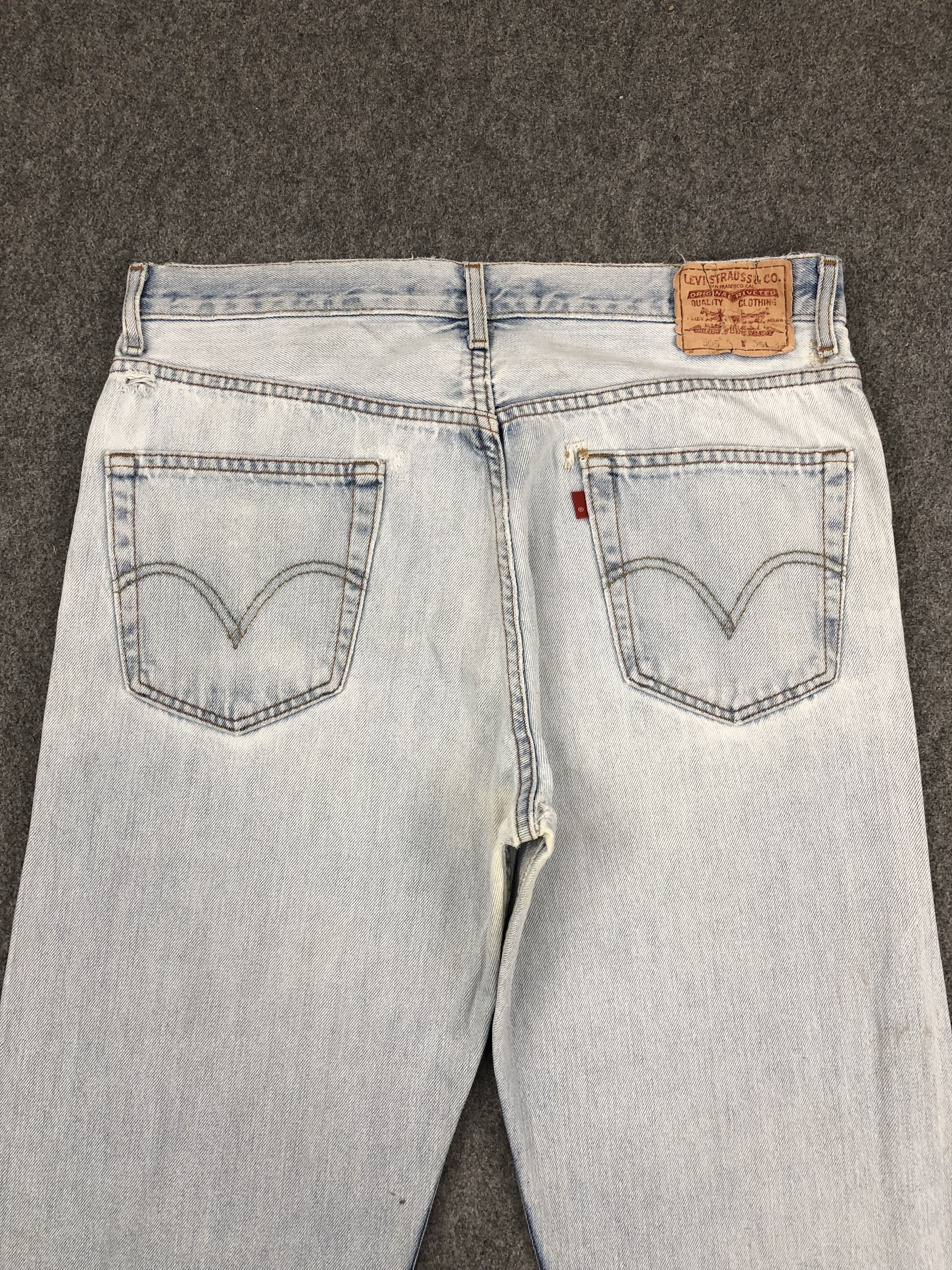 Levi's Light Wash Vintage Levis 505 Jeans DP1476 Size US 36 / EU 52 - 4 Thumbnail