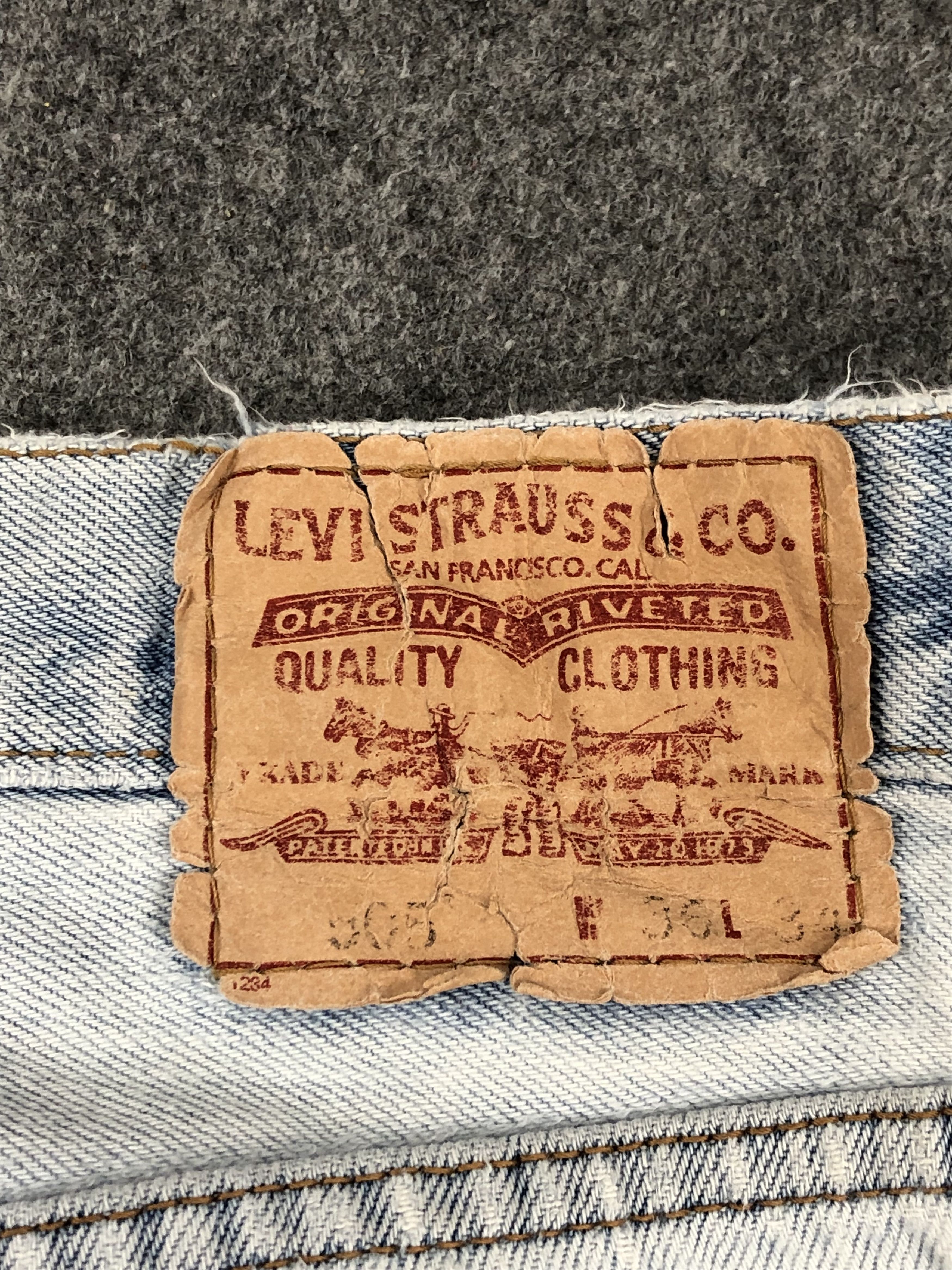 Levi's Light Wash Vintage Levis 505 Jeans DP1476 Size US 36 / EU 52 - 5 Thumbnail
