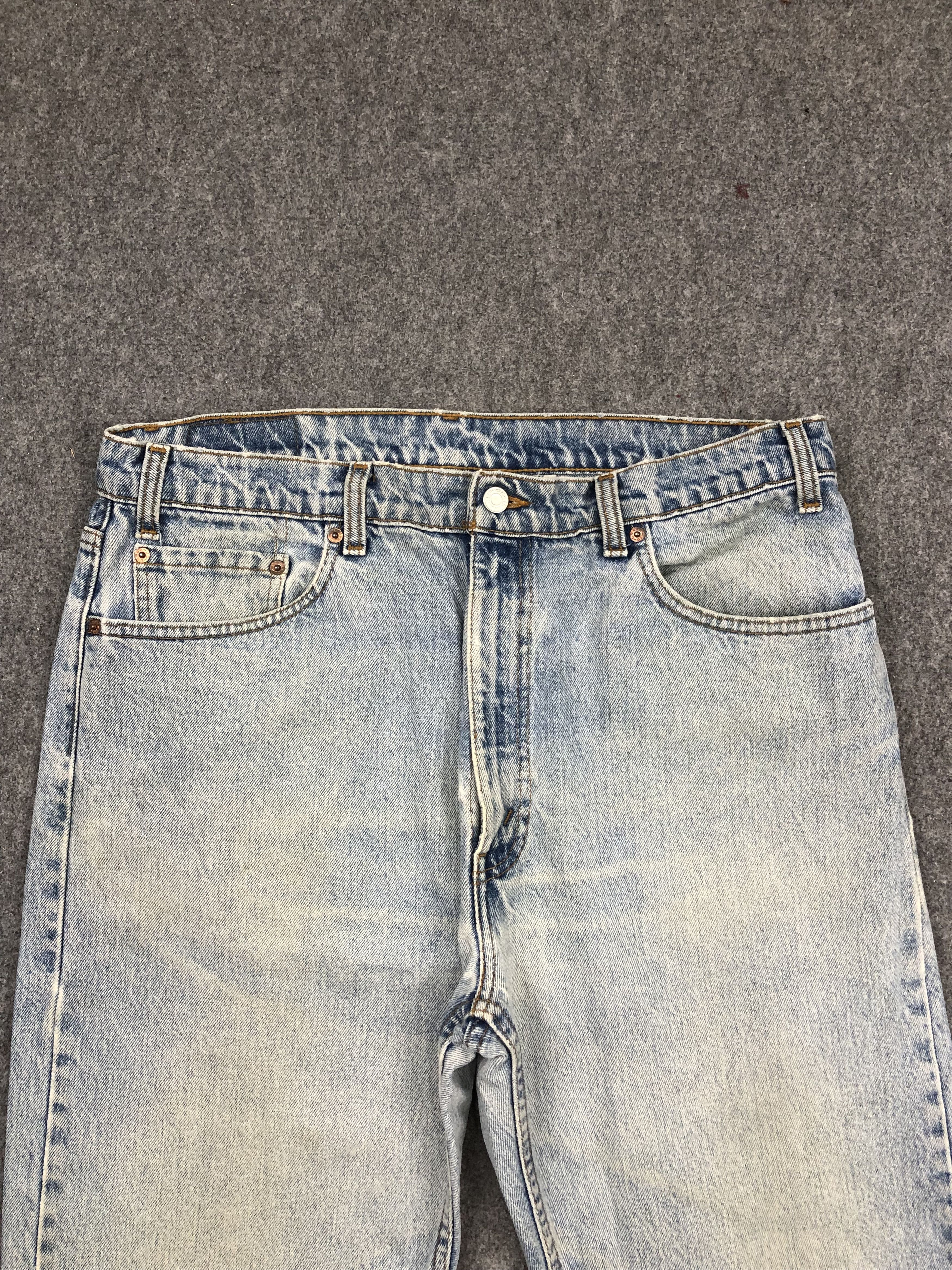 Levi's Vintage 90s Levis 505 Light Wash Jeans DP1505 Size US 38 / EU 54 - 2 Thumbnail