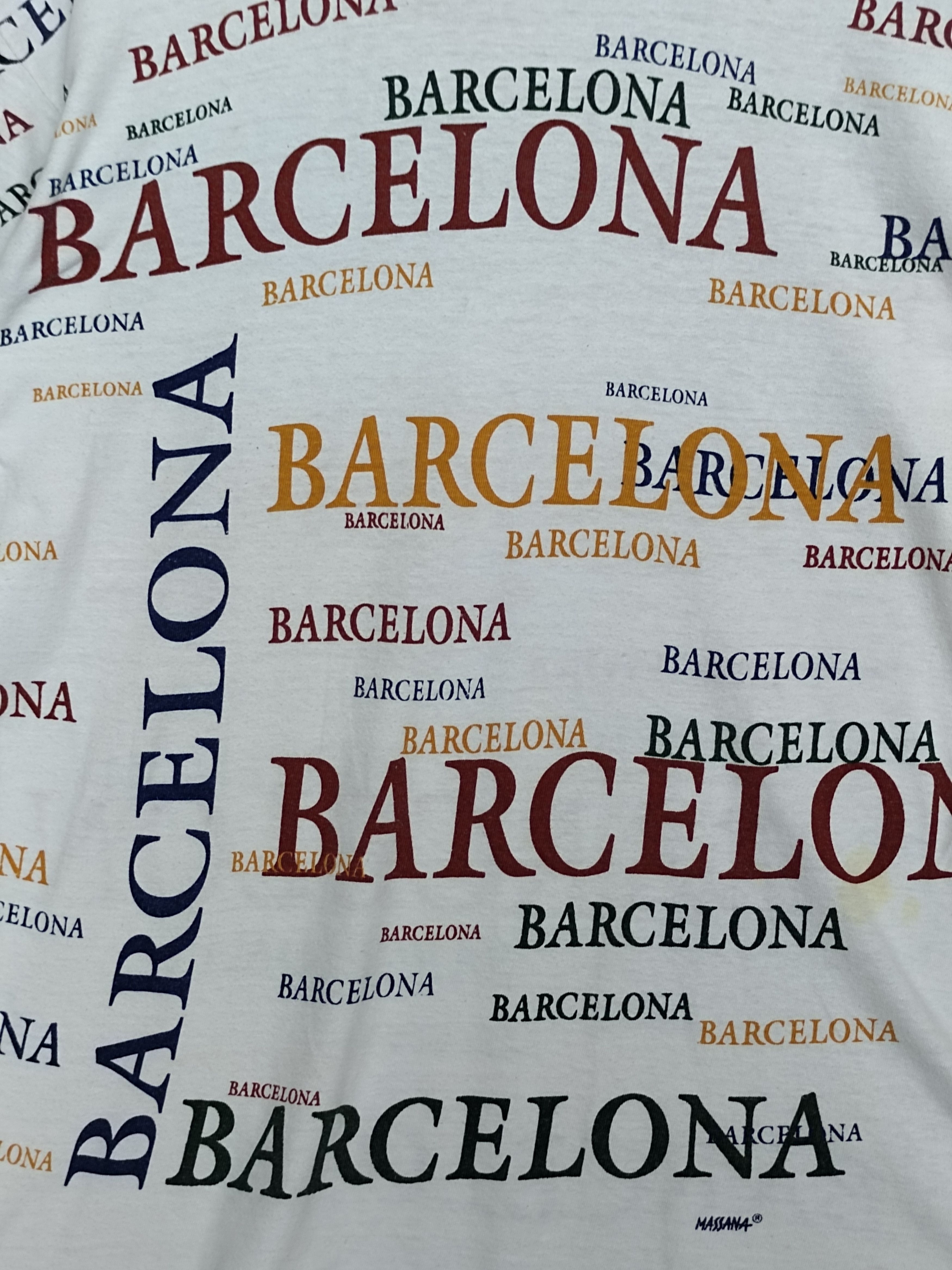 Vintage Vintage Barcelona Spell Out All Over By La Massana Art Size US M / EU 48-50 / 2 - 3 Thumbnail