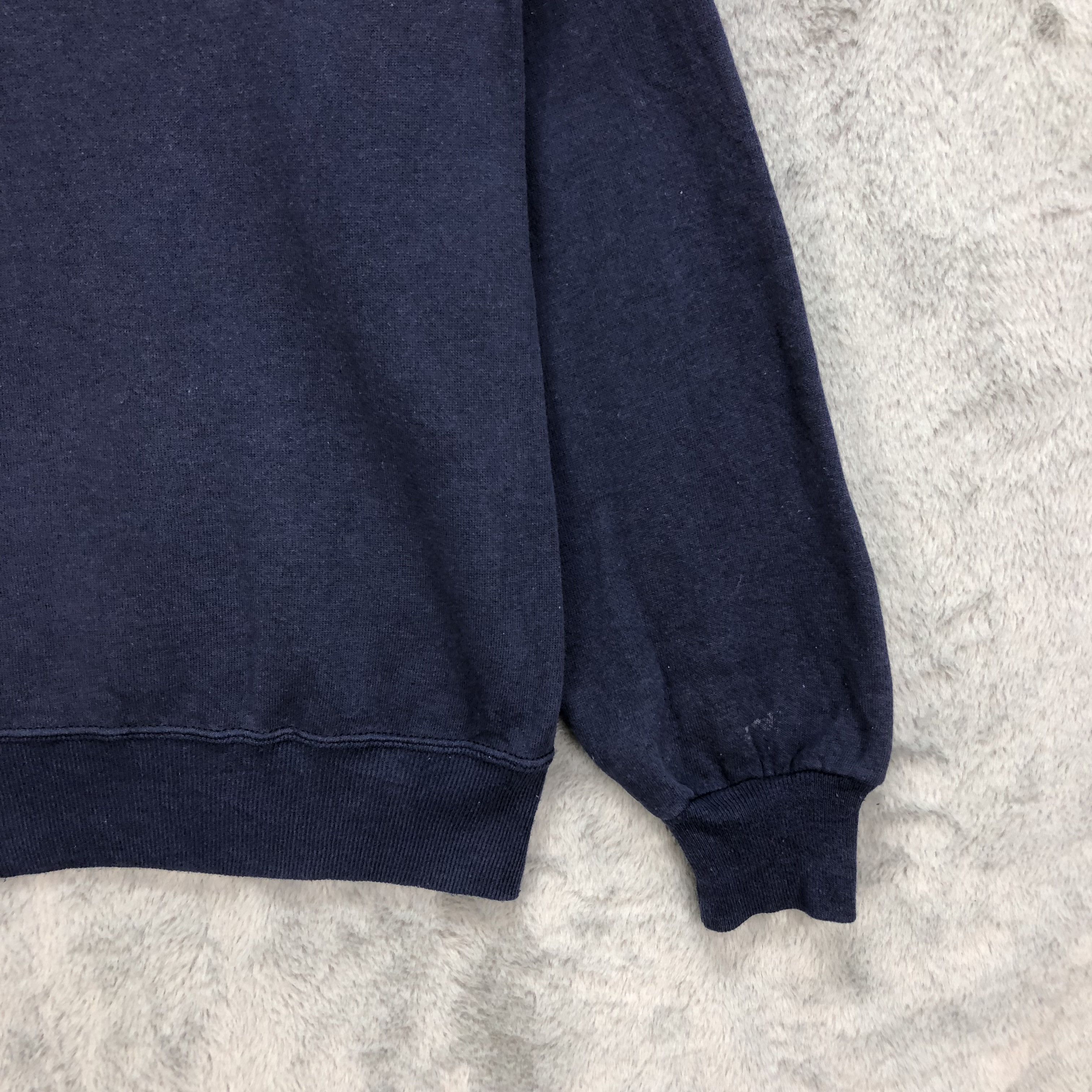 Jerzees Vintage Plain Navy Sweatshirts Jerzees Made In Usa #5013-25 Size US L / EU 52-54 / 3 - 10 Thumbnail