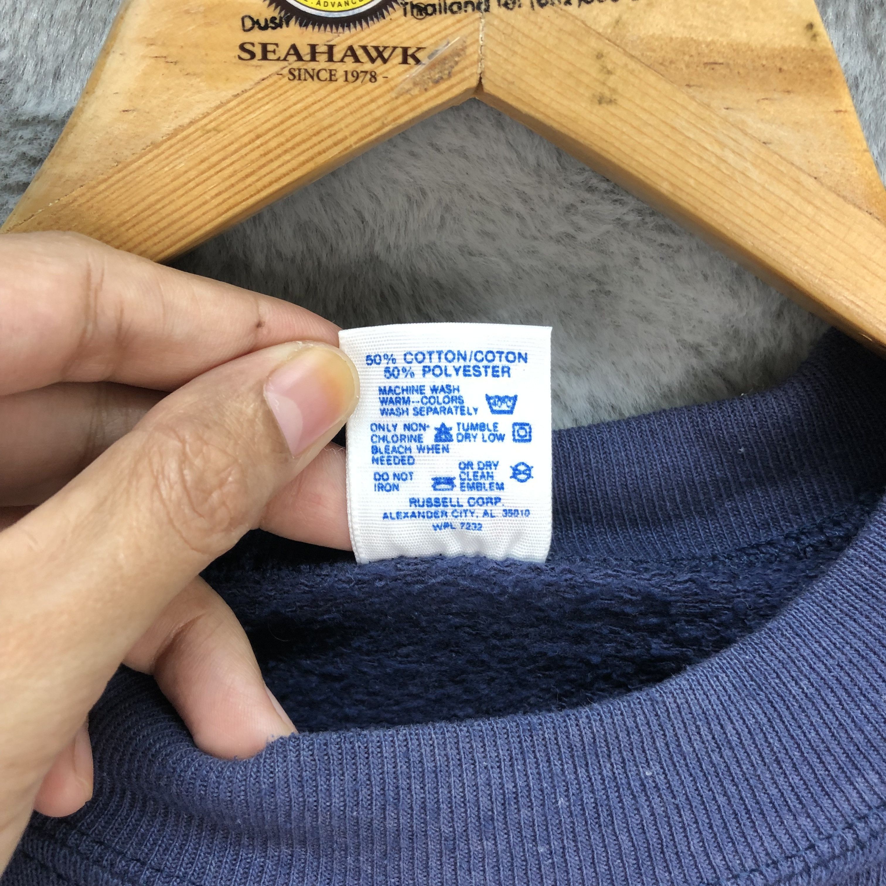 Jerzees Vintage Plain Navy Sweatshirts Jerzees Made In Usa #5013-25 Size US L / EU 52-54 / 3 - 8 Thumbnail