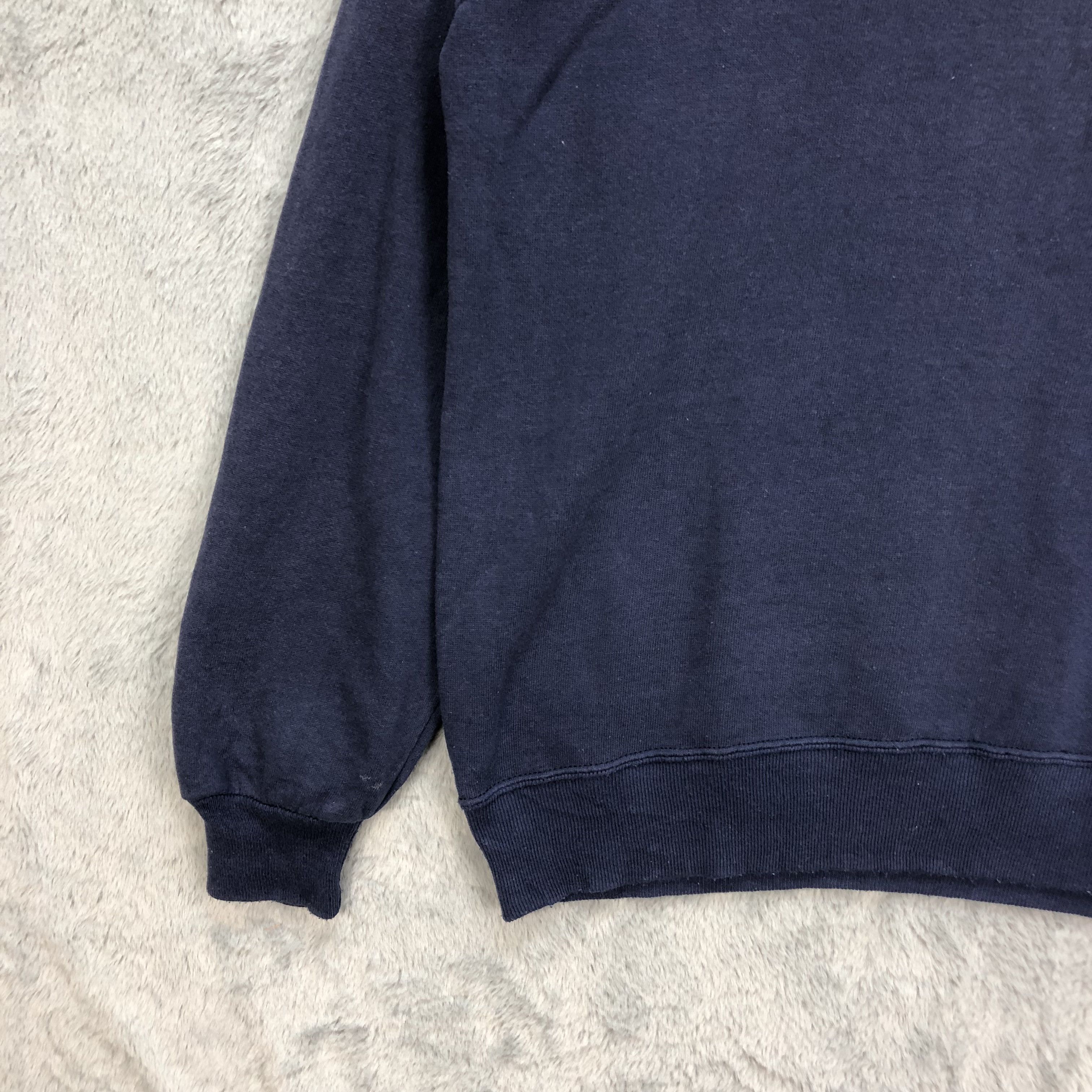 Jerzees Vintage Plain Navy Sweatshirts Jerzees Made In Usa #5013-25 Size US L / EU 52-54 / 3 - 4 Thumbnail