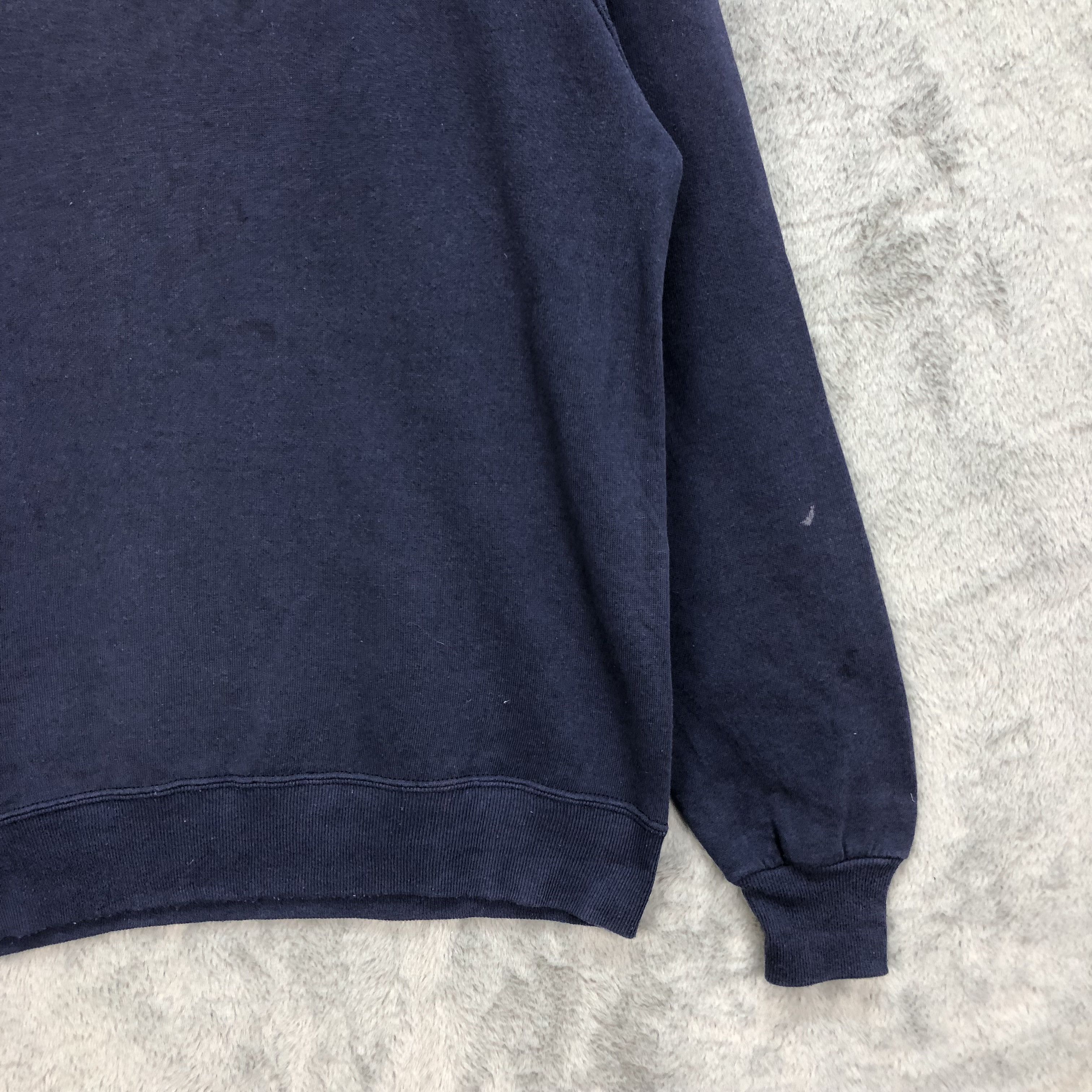 Jerzees Vintage Plain Navy Sweatshirts Jerzees Made In Usa #5013-25 Size US L / EU 52-54 / 3 - 5 Thumbnail