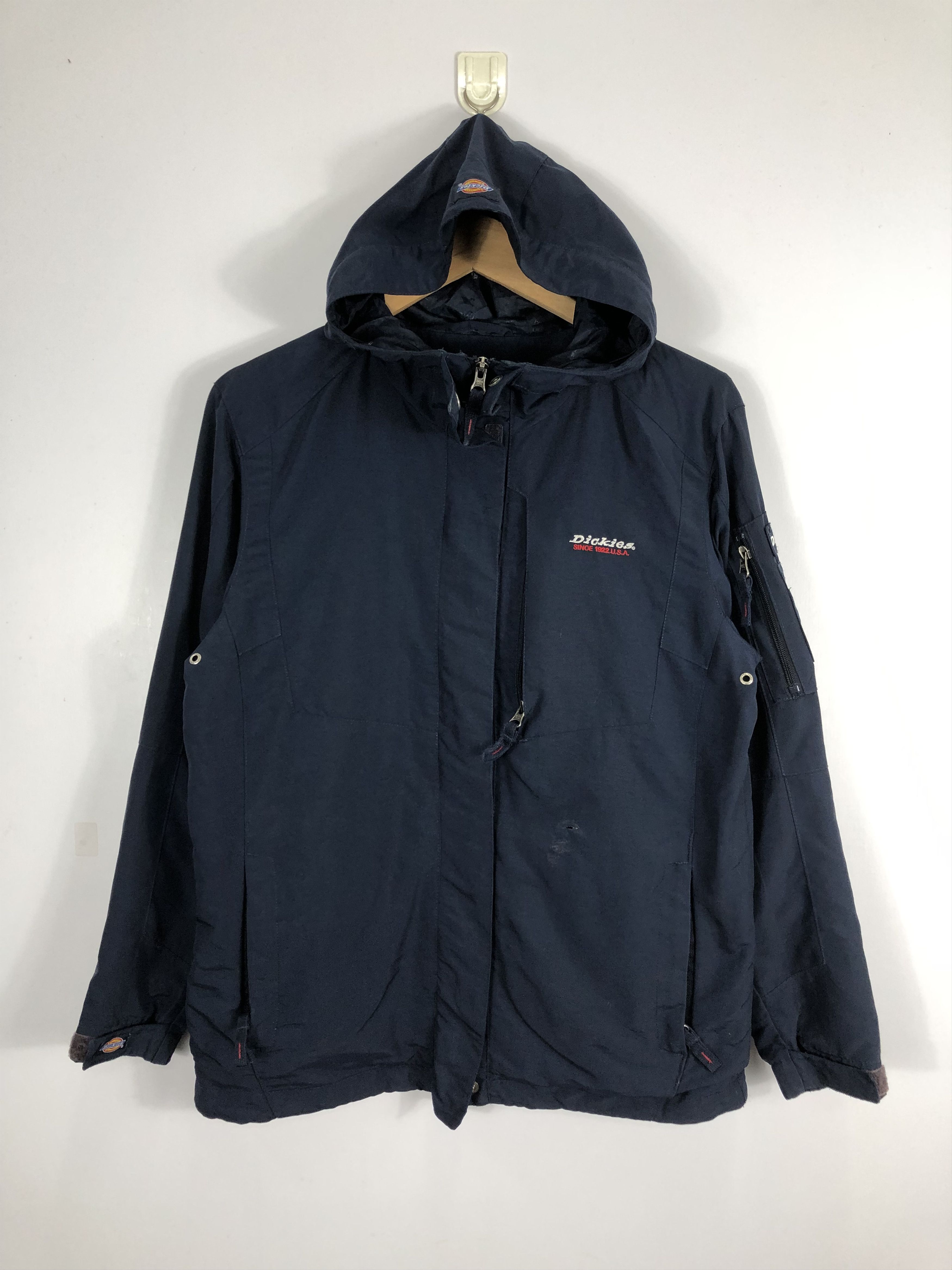 Dickies Vintage Dickies Hoodie Windbreaker Jacket J0610 Size US S / EU 44-46 / 1 - 1 Thumbnail