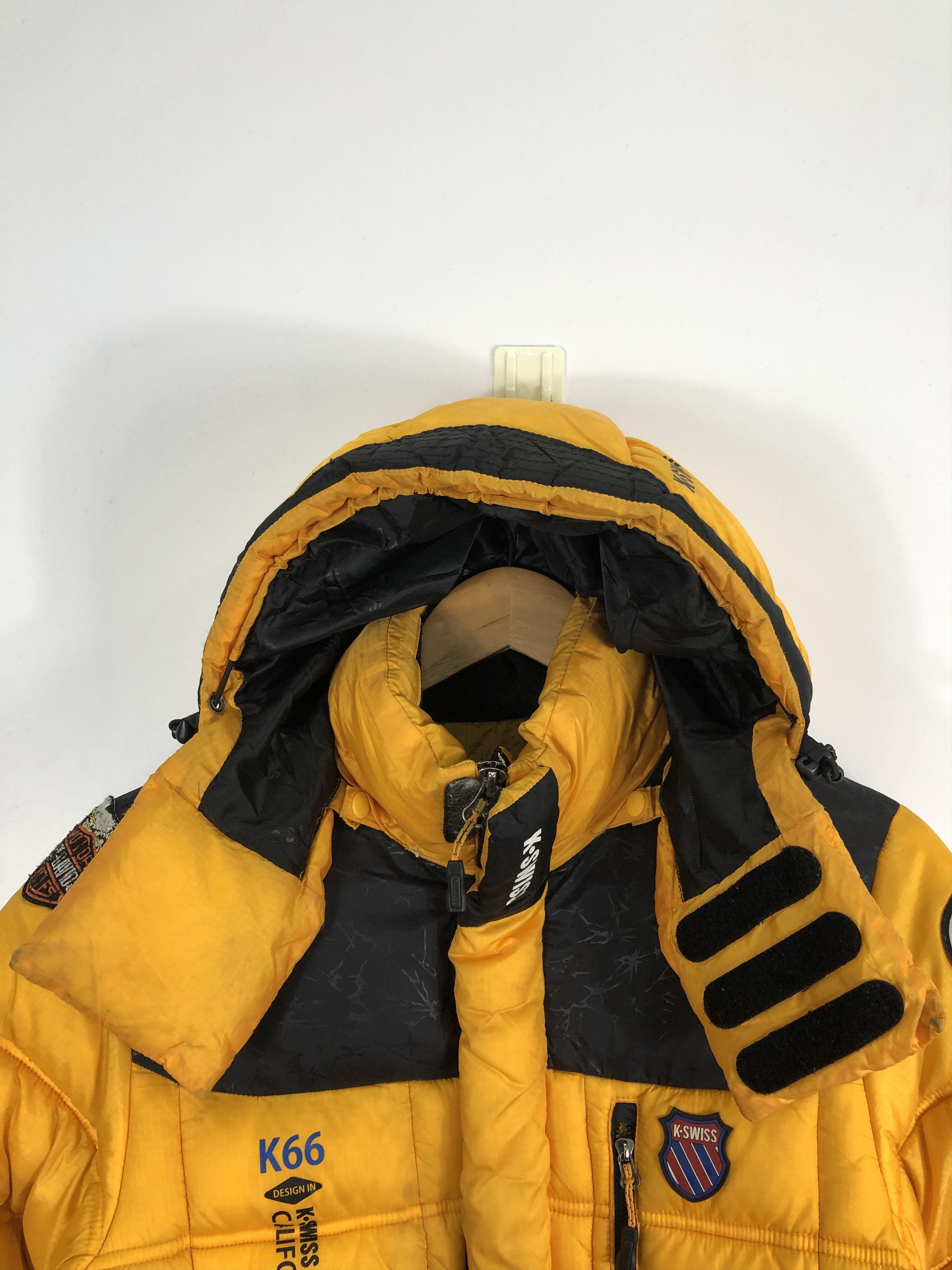 K-Swiss Vintage K Swiss Puffer Hoodie Jacket J0614 Size US S / EU 44-46 / 1 - 15 Thumbnail