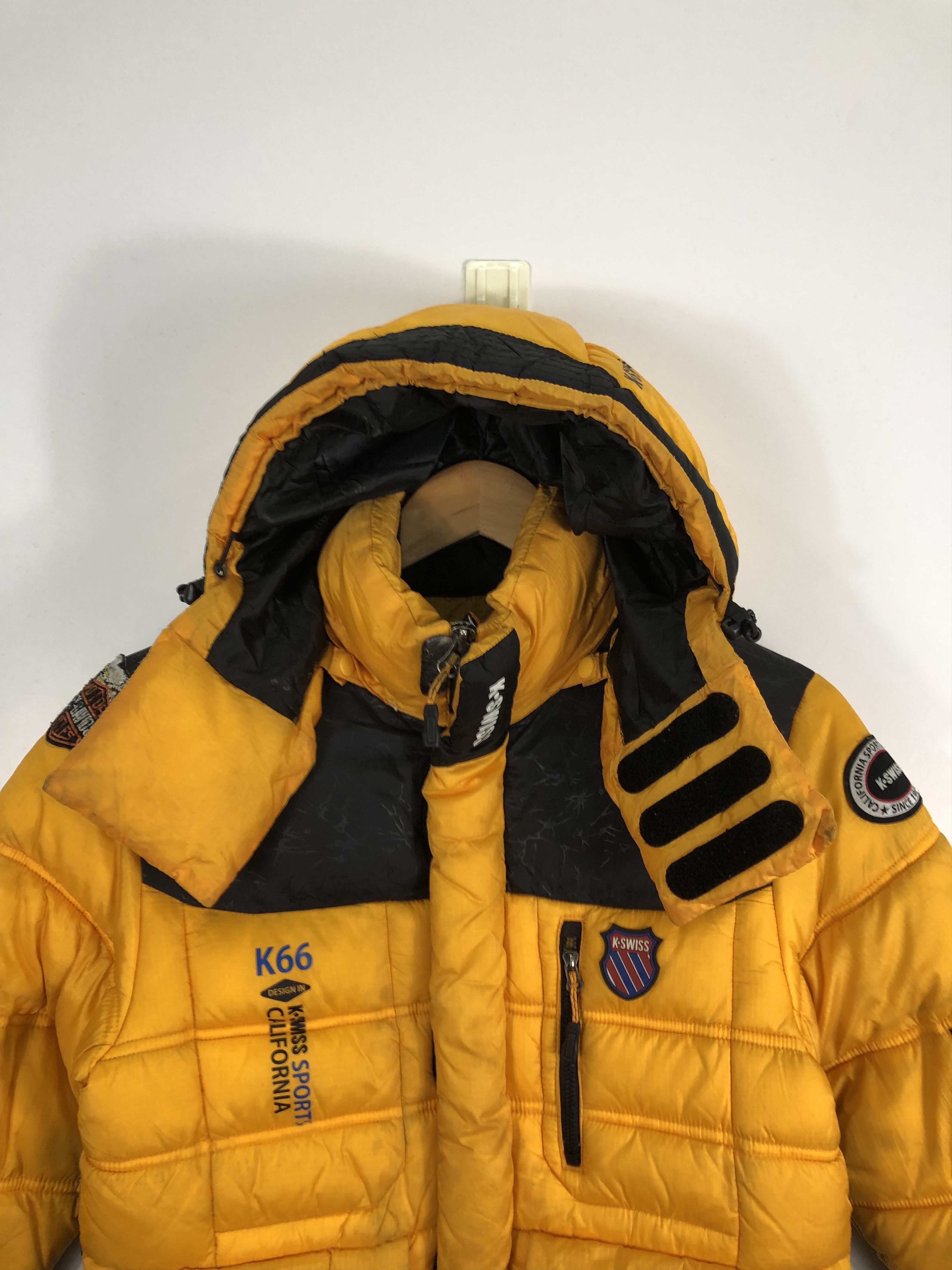 K-Swiss Vintage K Swiss Puffer Hoodie Jacket J0614 Size US S / EU 44-46 / 1 - 2 Thumbnail