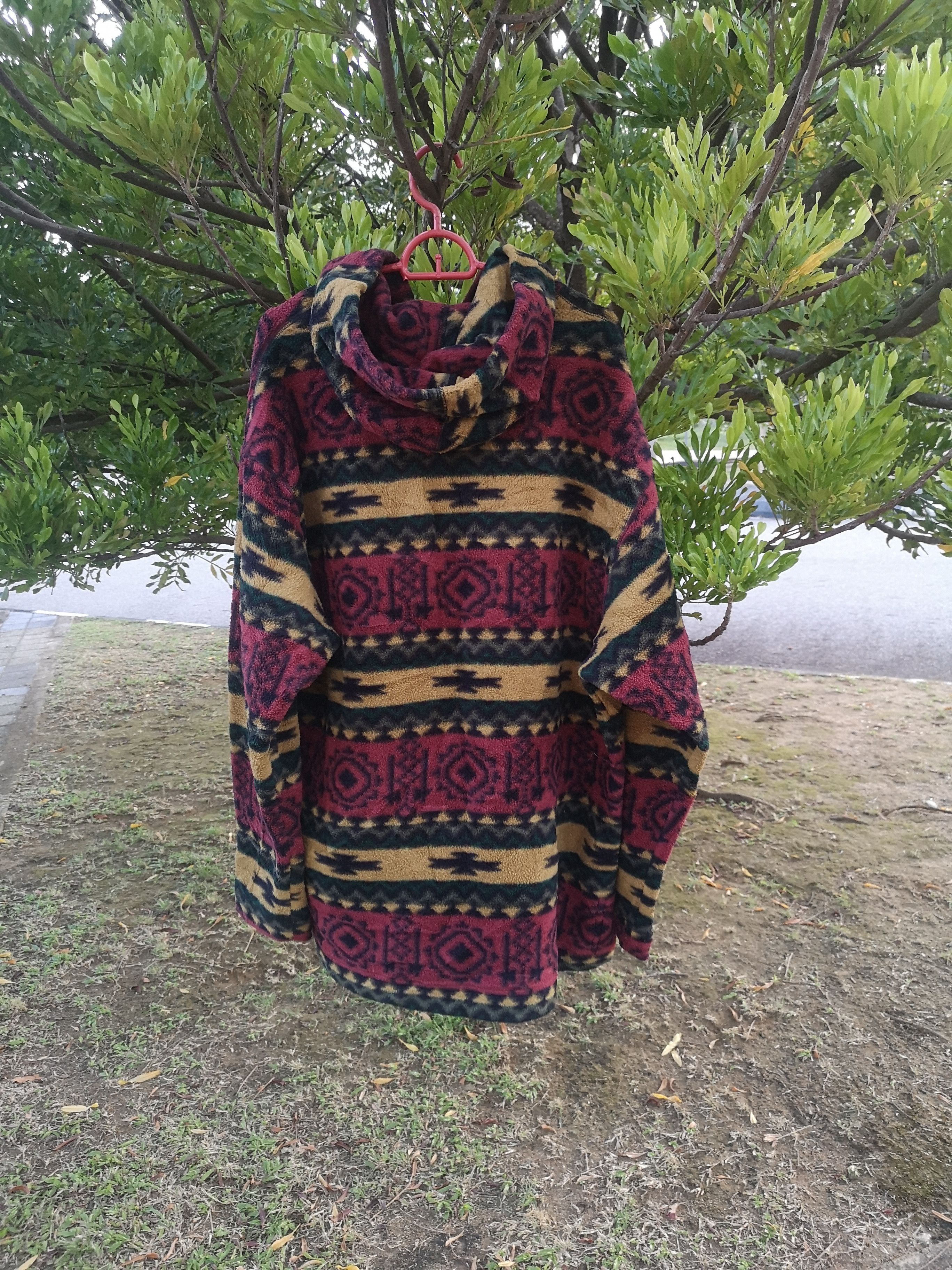 Vintage × Woolrich Woolen Mills 🔥Vintage Woolrich Navajo fleece Hoodie Multicolour Size US M / EU 48-50 / 2 - 2 Thumbnail
