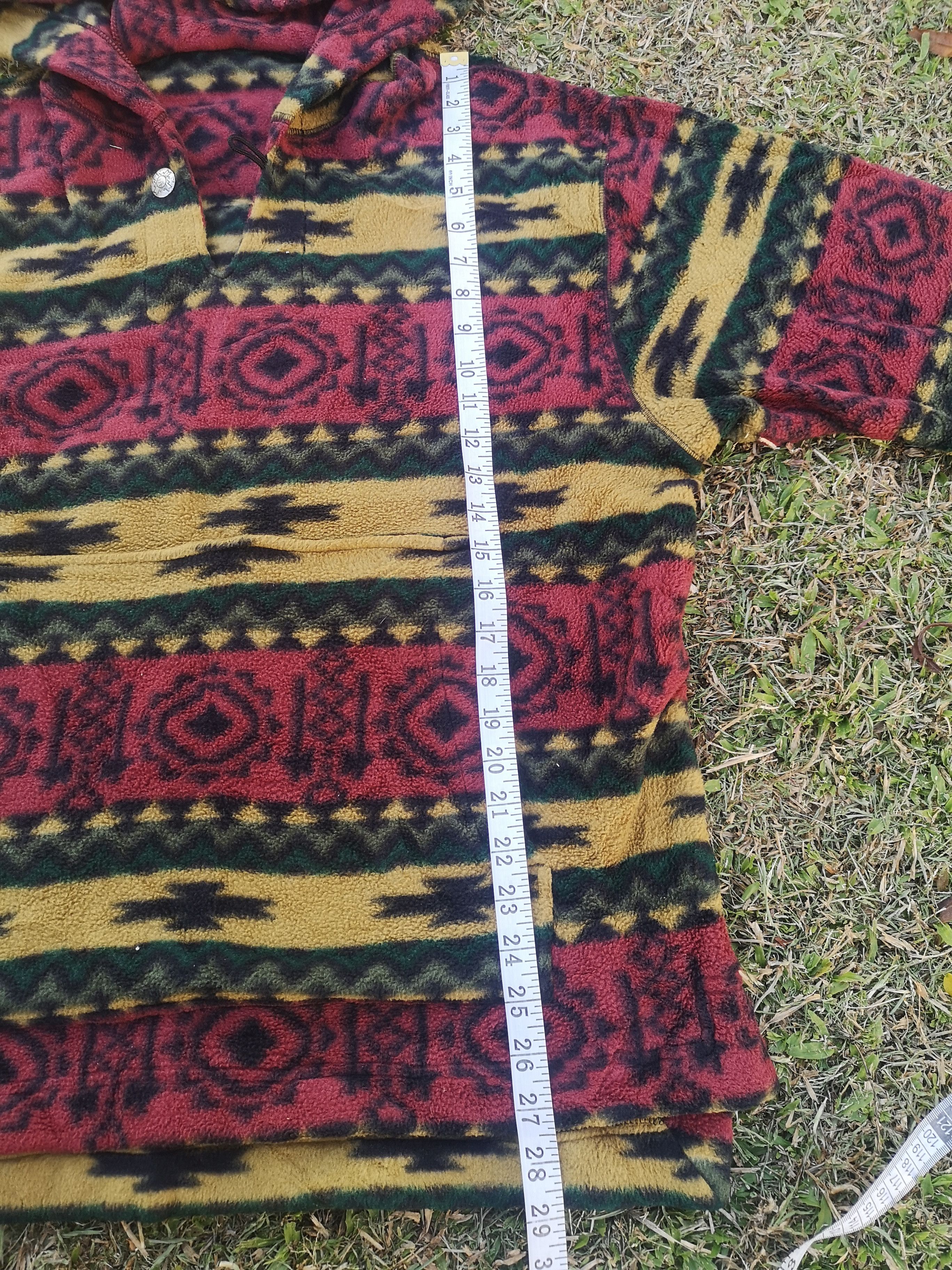 Vintage × Woolrich Woolen Mills 🔥Vintage Woolrich Navajo fleece Hoodie Multicolour Size US M / EU 48-50 / 2 - 12 Thumbnail