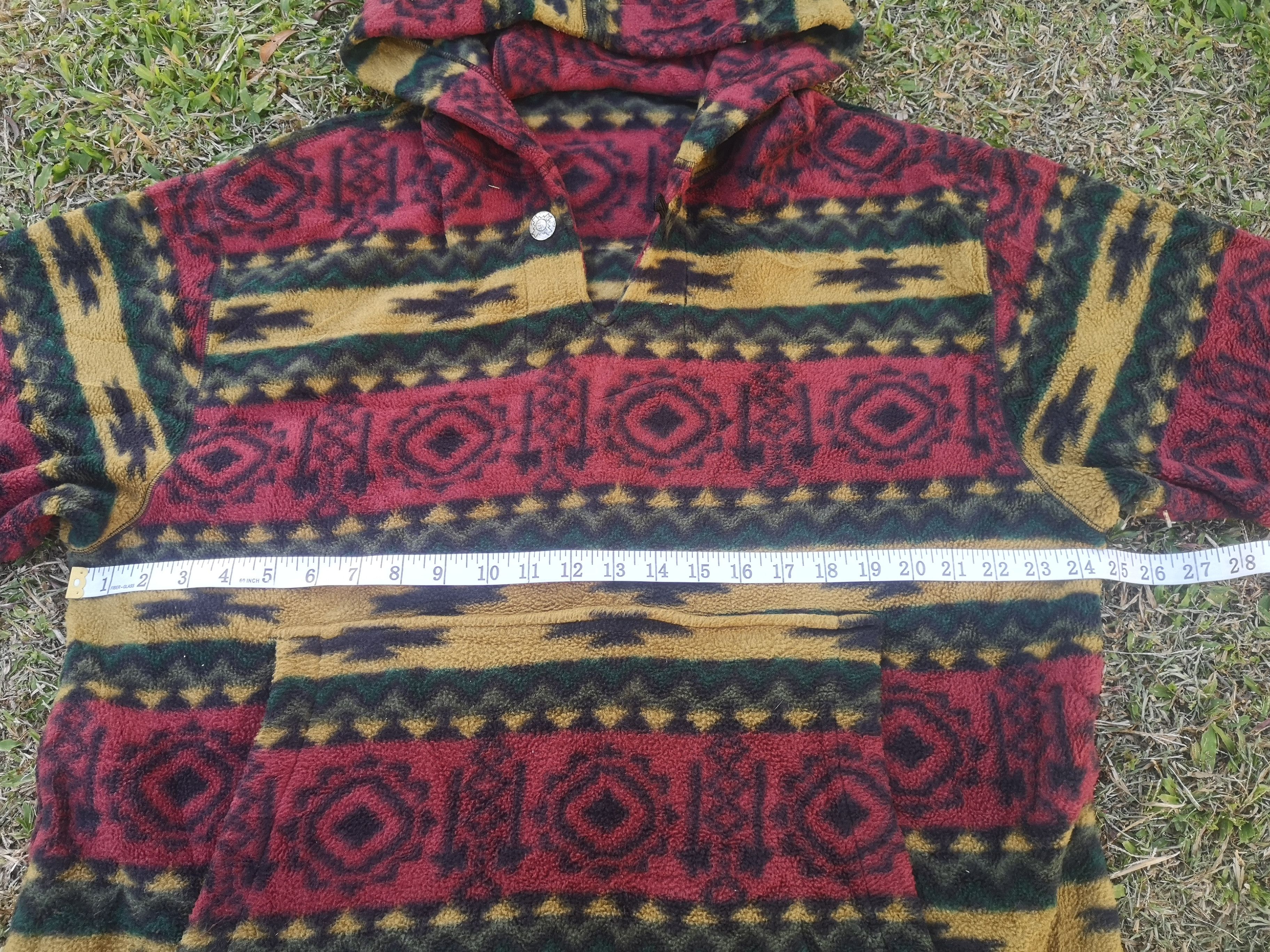 Vintage × Woolrich Woolen Mills 🔥Vintage Woolrich Navajo fleece Hoodie Multicolour Size US M / EU 48-50 / 2 - 11 Thumbnail