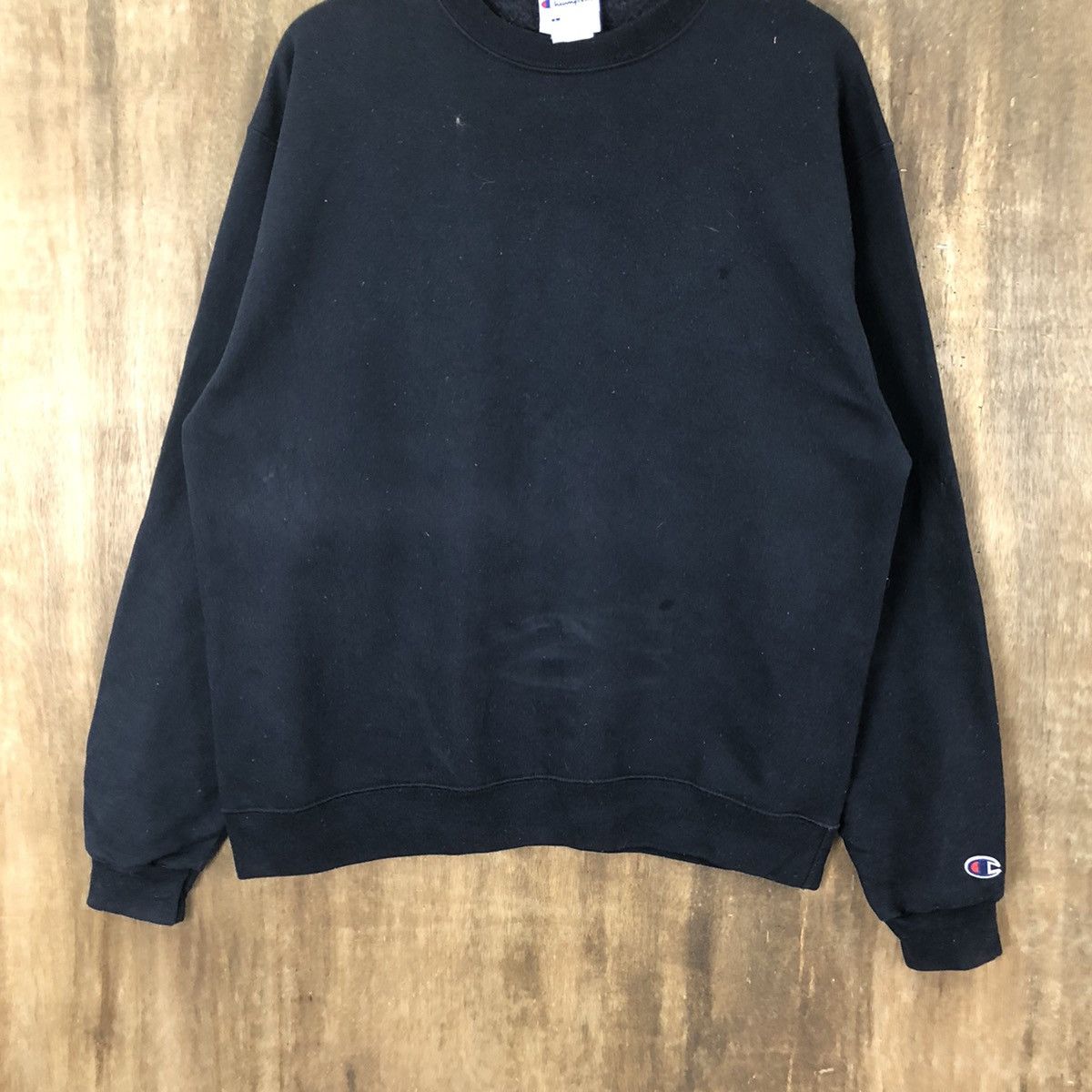 Champion × Vintage Vintage Champion Black Sweatshirt #150 Size US L / EU 52-54 / 3 - 3 Thumbnail