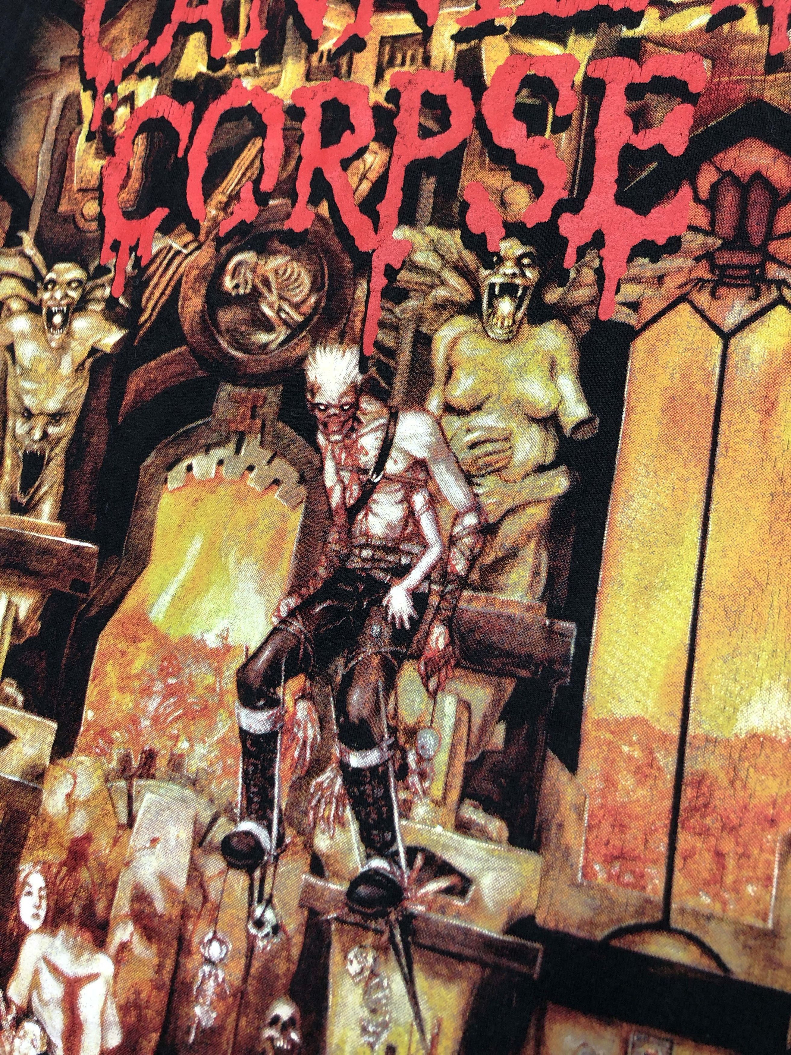 Band Tees × Vintage Cannibal Corpse 90s Vintage Live Cannibalism T Shirt Size S / US 4 / IT 40 - 2 Thumbnail