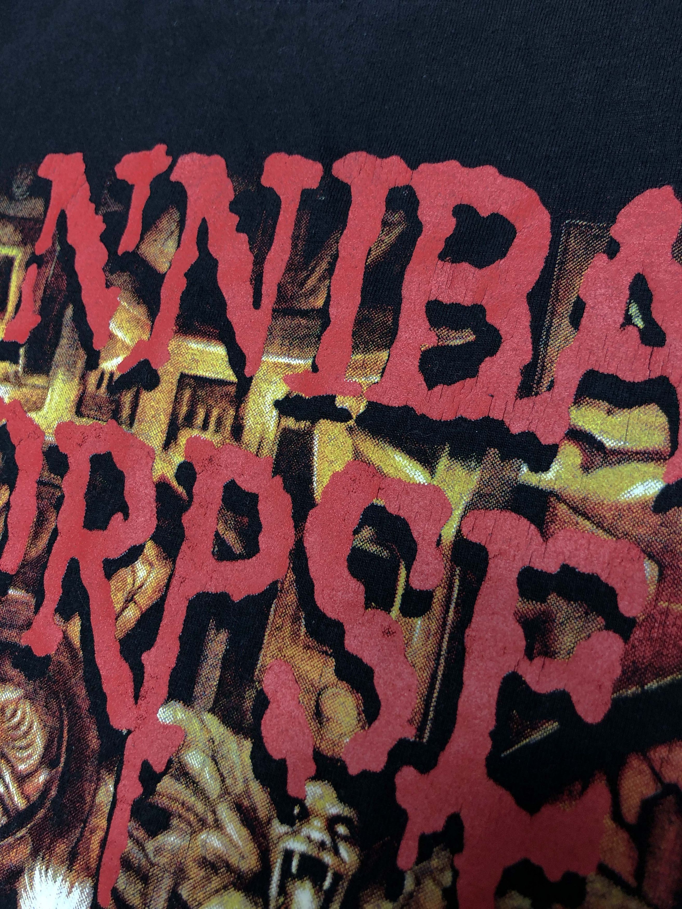 Band Tees × Vintage Cannibal Corpse 90s Vintage Live Cannibalism T Shirt Size S / US 4 / IT 40 - 5 Thumbnail
