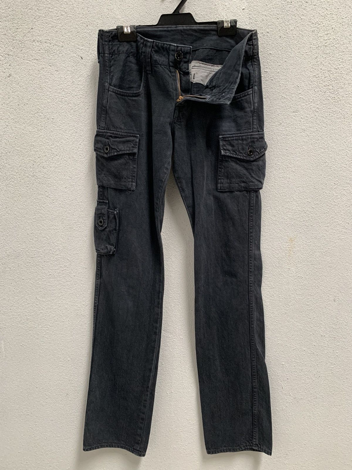 Japanese Brand Johnbull Kojima Japan Cargo Denim Pants Size 28" / US 6 / IT 42 - 12 Thumbnail