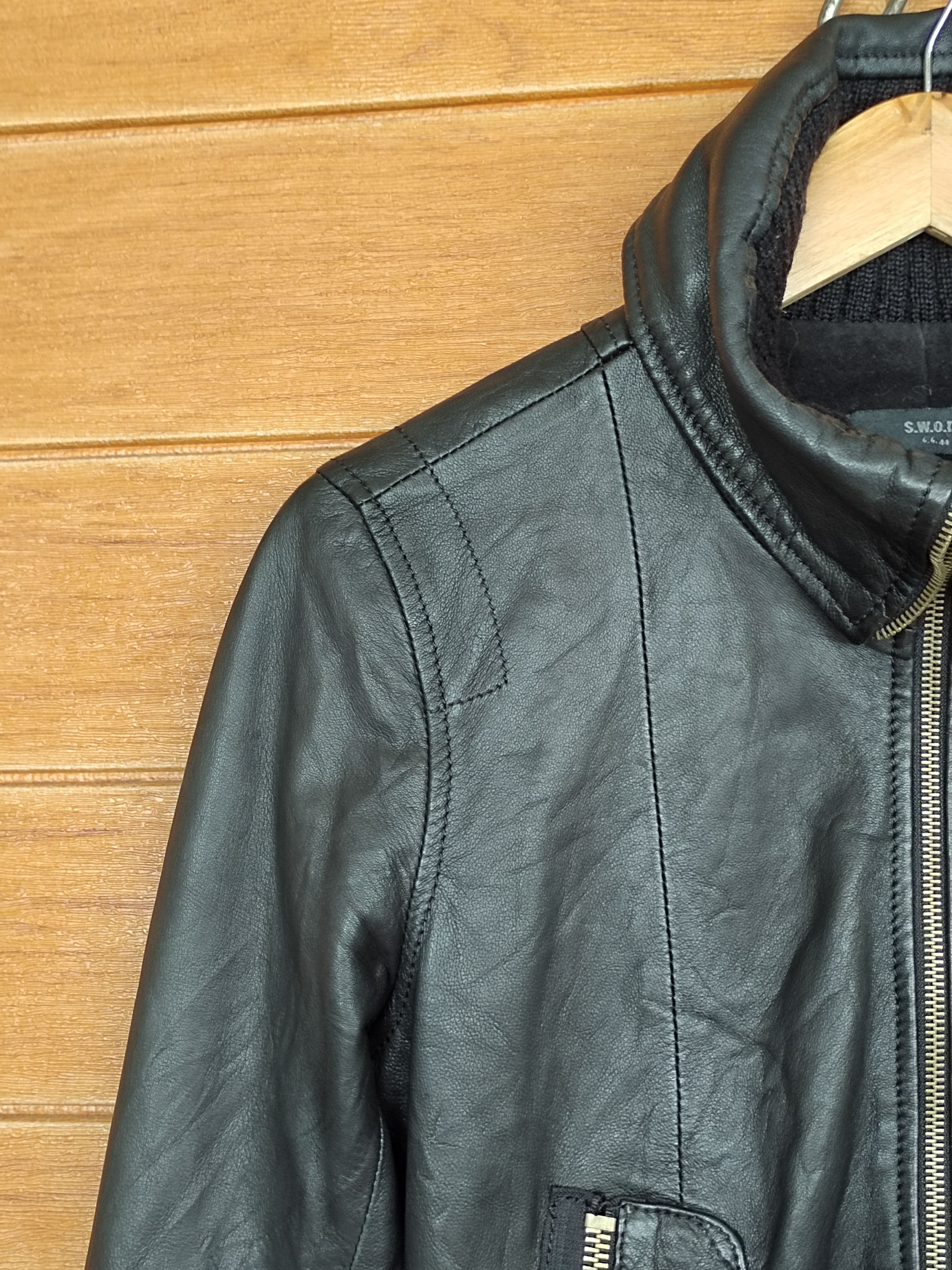 Leather S.W.O.R.D 6.6.44 Leather Jacket Size XS / US 0-2 / IT 36-38 - 5 Thumbnail