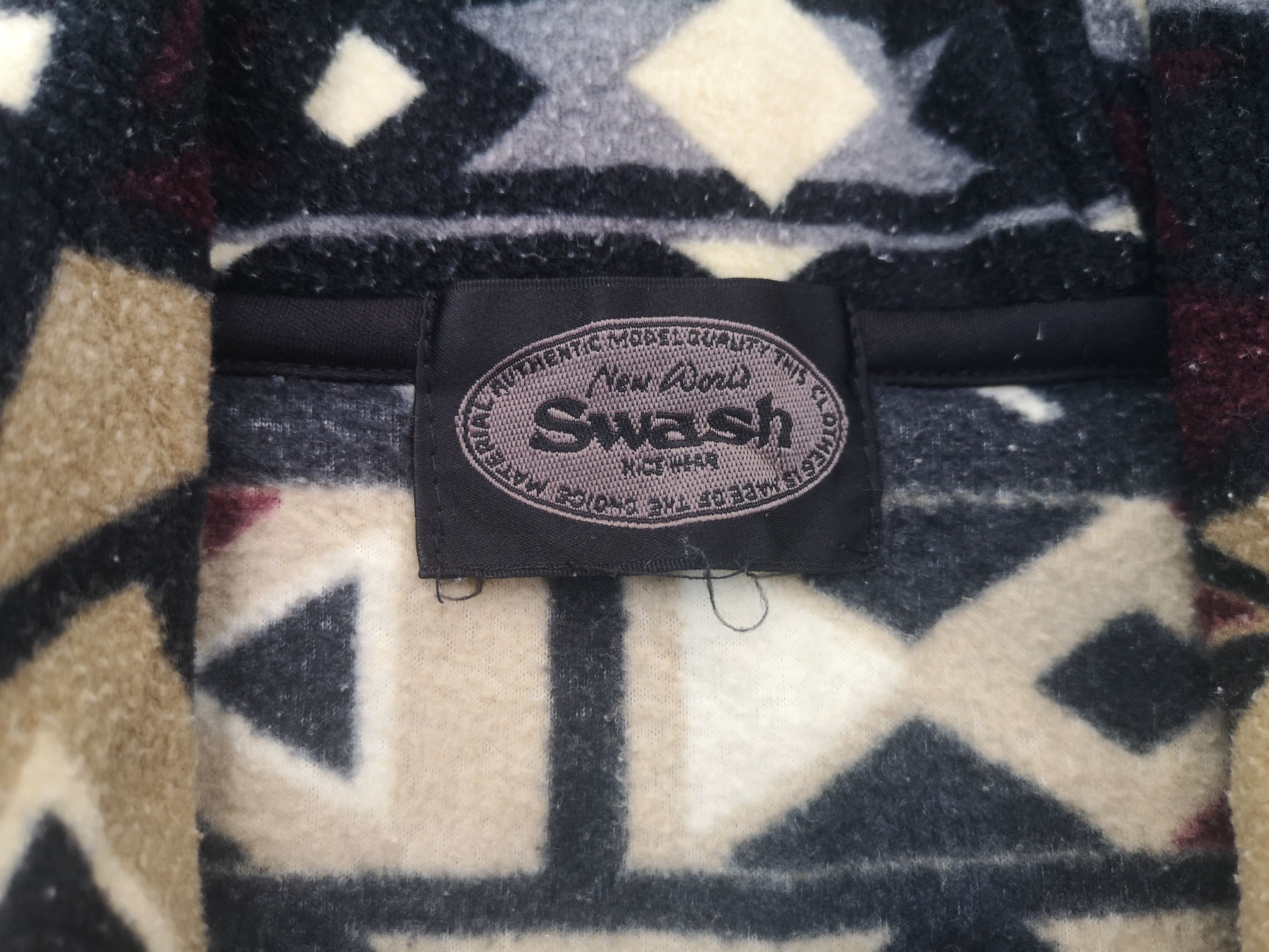 Japanese Brand Swash Hoodie Navajo Fleece half zip Size US L / EU 52-54 / 3 - 7 Thumbnail
