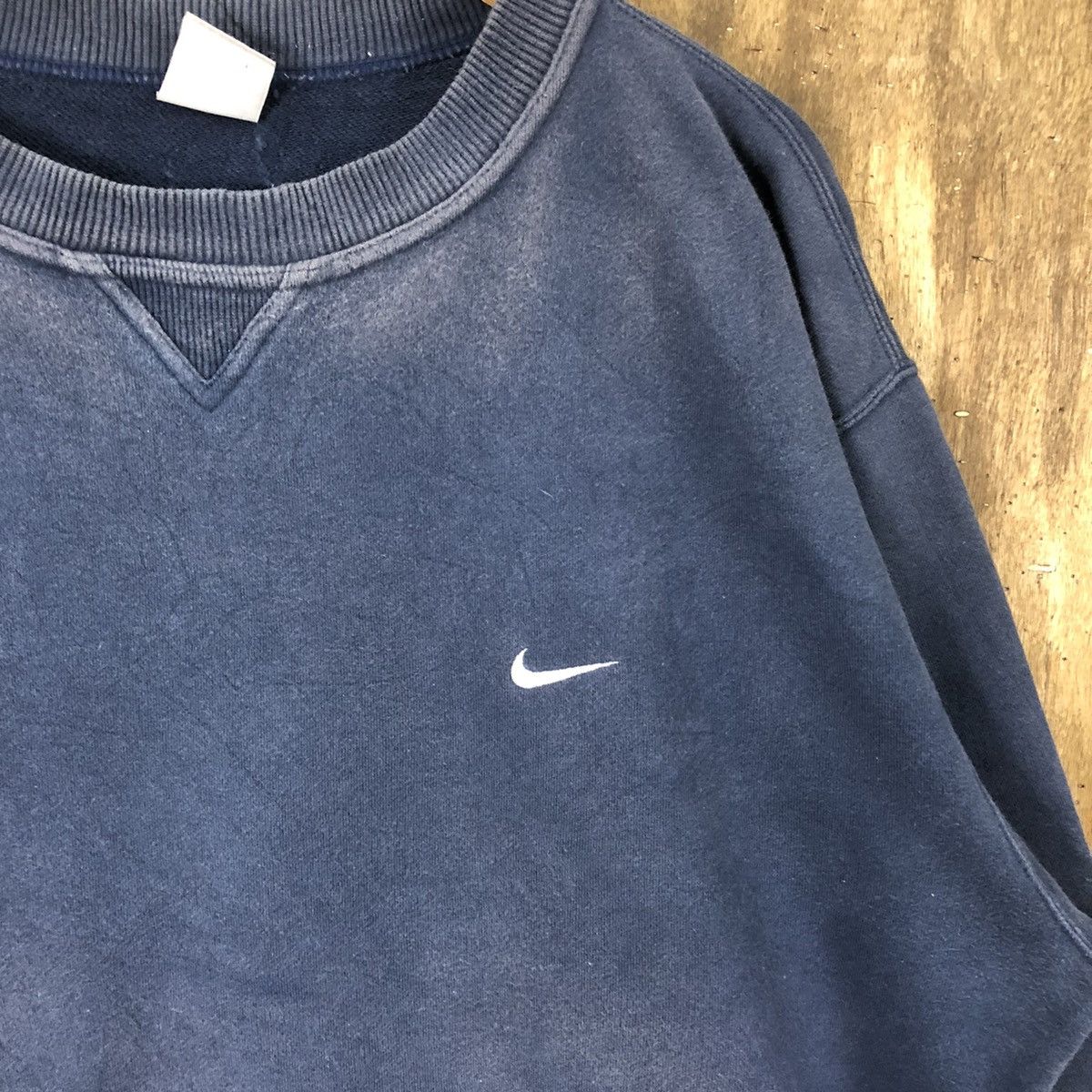 Nike × Vintage Vintage Nike Dark Blue Sweatshirt #176 Size US XXL / EU 58 / 5 - 4 Thumbnail