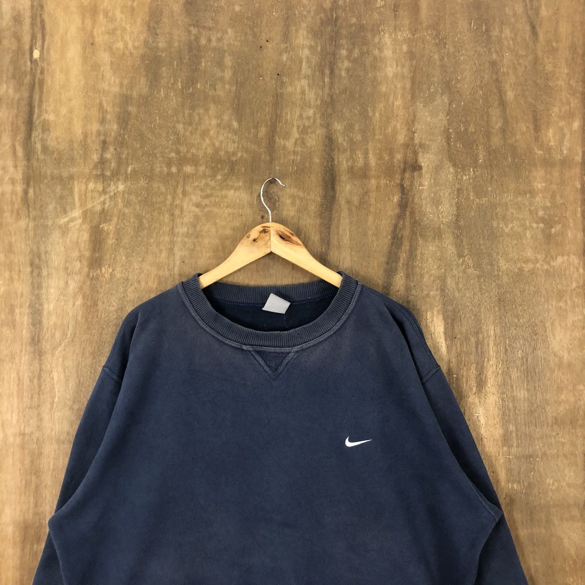 Nike × Vintage Vintage Nike Dark Blue Sweatshirt #176 Size US XXL / EU 58 / 5 - 2 Thumbnail