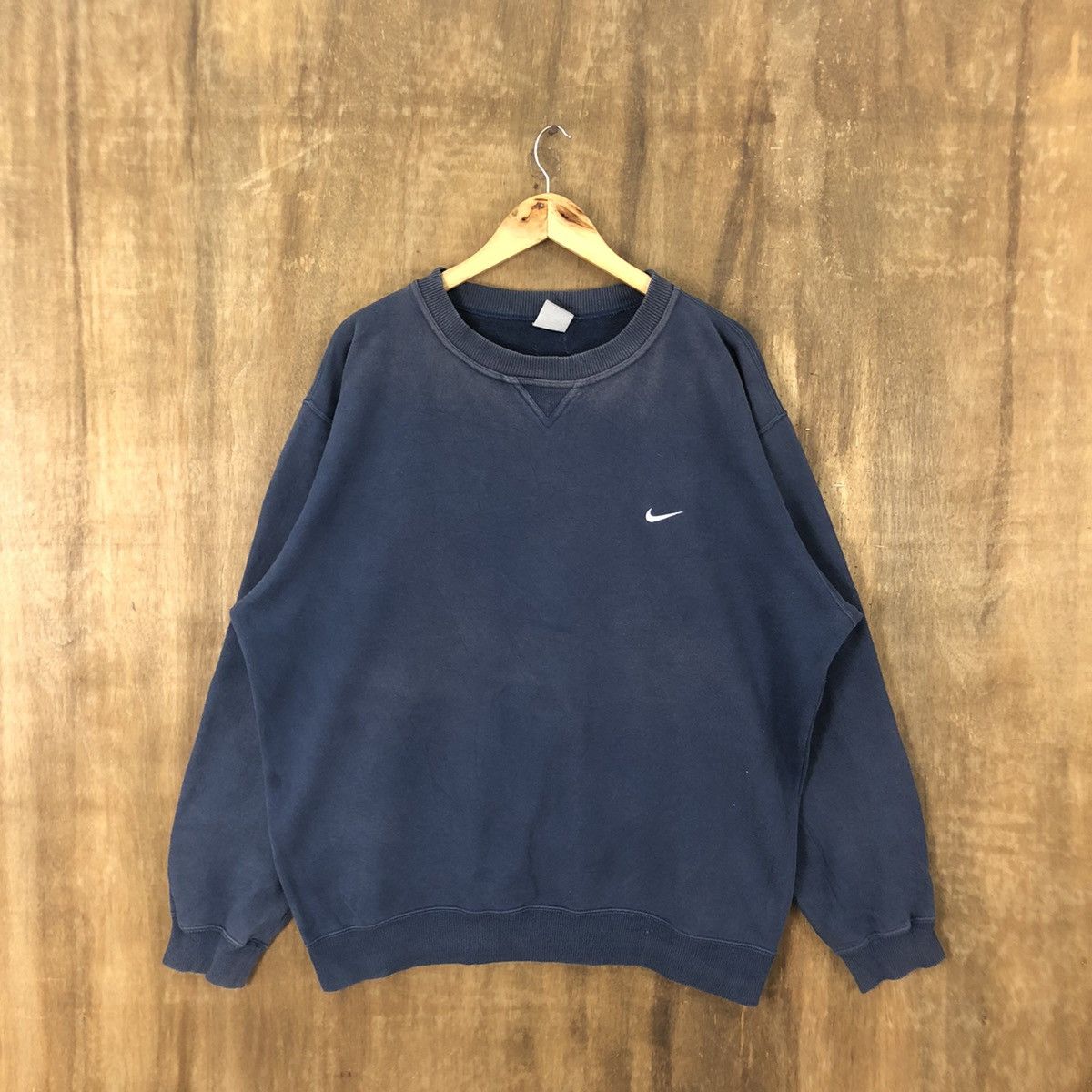 Nike × Vintage Vintage Nike Dark Blue Sweatshirt #176 Size US XXL / EU 58 / 5 - 1 Thumbnail