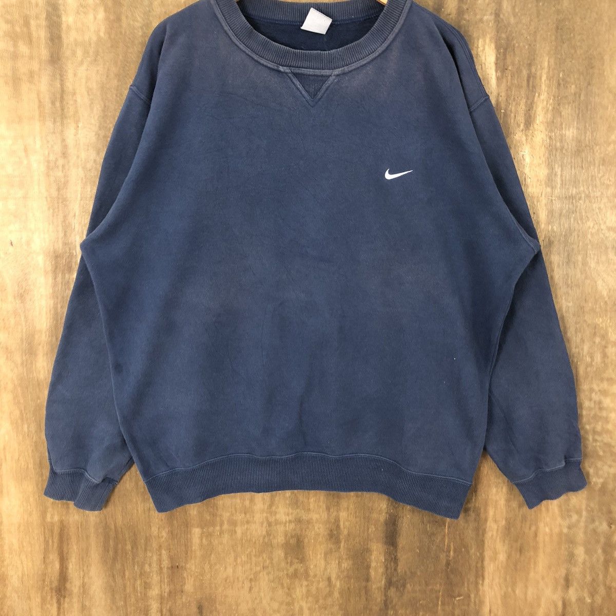 Nike × Vintage Vintage Nike Dark Blue Sweatshirt #176 Size US XXL / EU 58 / 5 - 3 Thumbnail