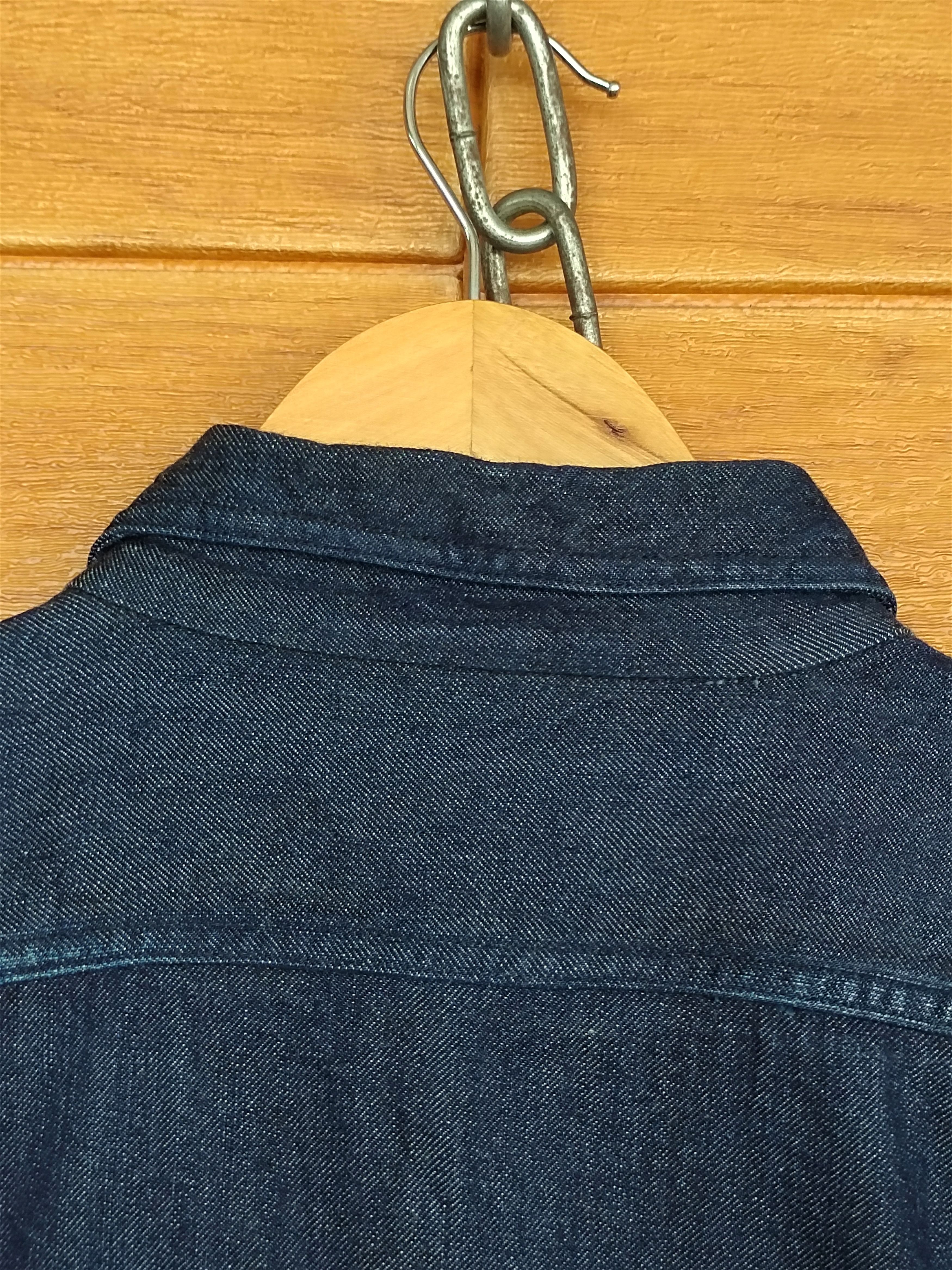 YAECA Vintage 90s YAECA Japan Double Pocket Indigo Denim Shirt Size US M / EU 48-50 / 2 - 9 Thumbnail
