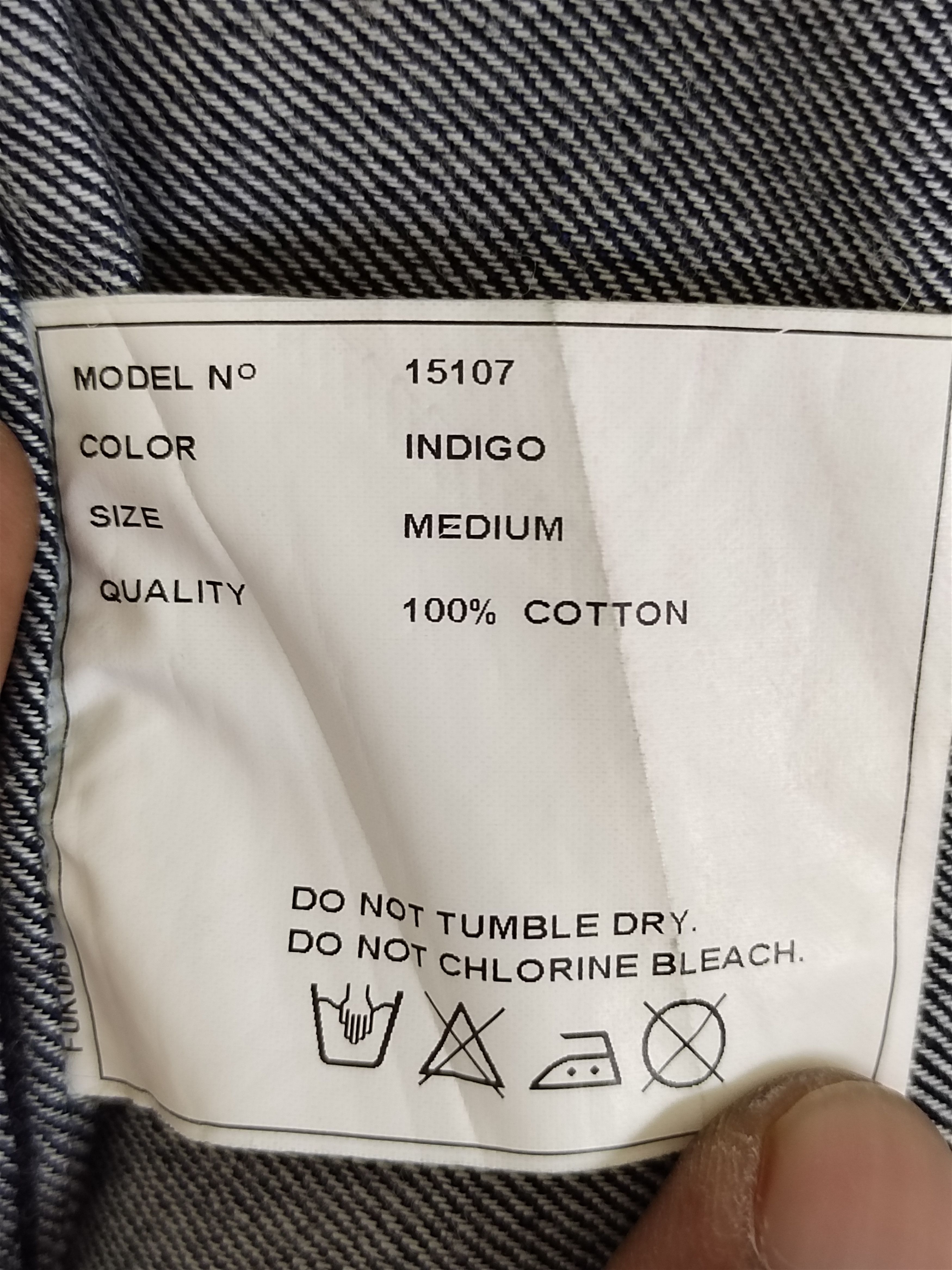 YAECA Vintage 90s YAECA Japan Double Pocket Indigo Denim Shirt Size US M / EU 48-50 / 2 - 17 Thumbnail