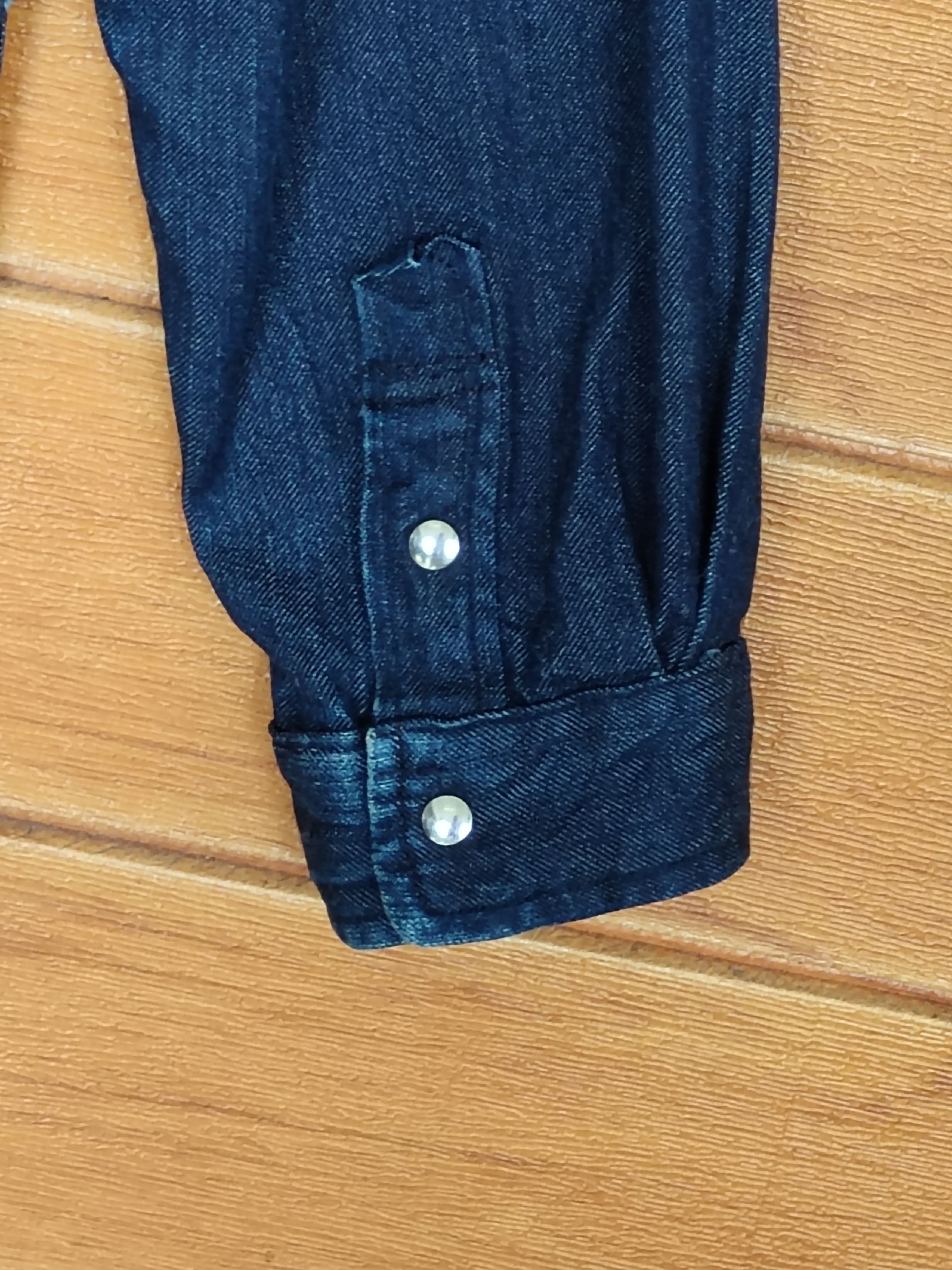 YAECA Vintage 90s YAECA Japan Double Pocket Indigo Denim Shirt Size US M / EU 48-50 / 2 - 10 Thumbnail