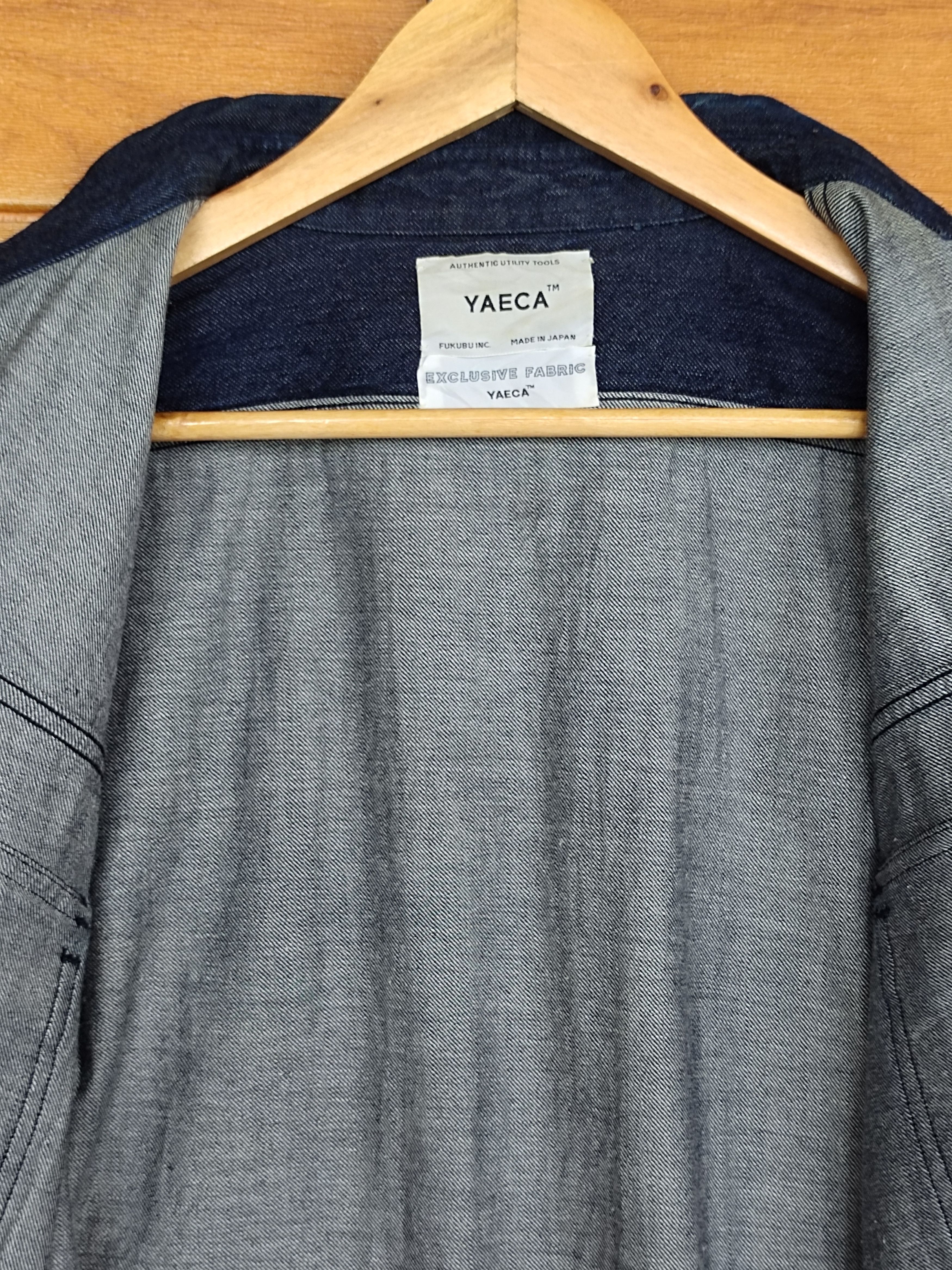 YAECA Vintage 90s YAECA Japan Double Pocket Indigo Denim Shirt Size US M / EU 48-50 / 2 - 14 Thumbnail
