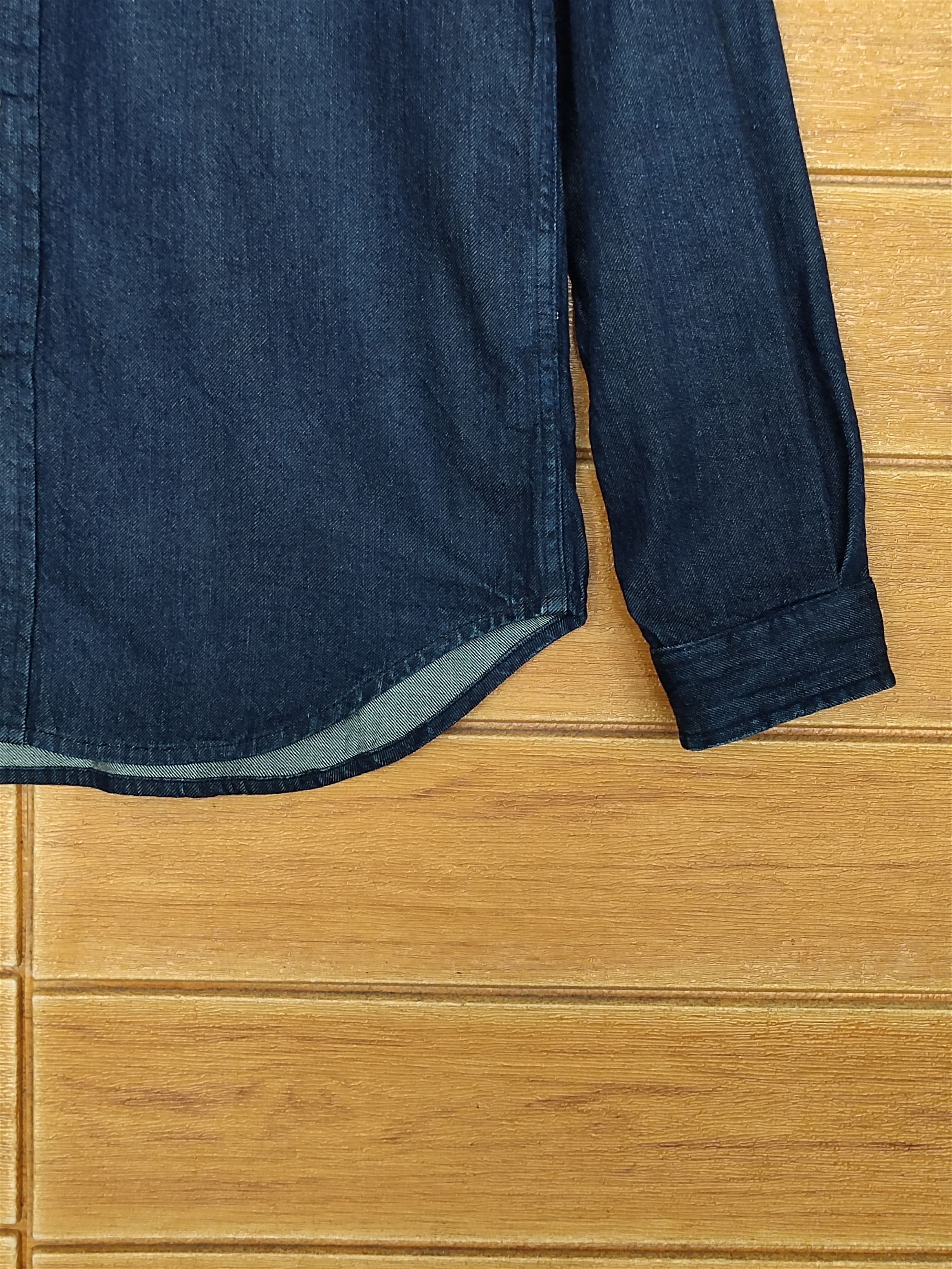 YAECA Vintage 90s YAECA Japan Double Pocket Indigo Denim Shirt Size US M / EU 48-50 / 2 - 6 Thumbnail