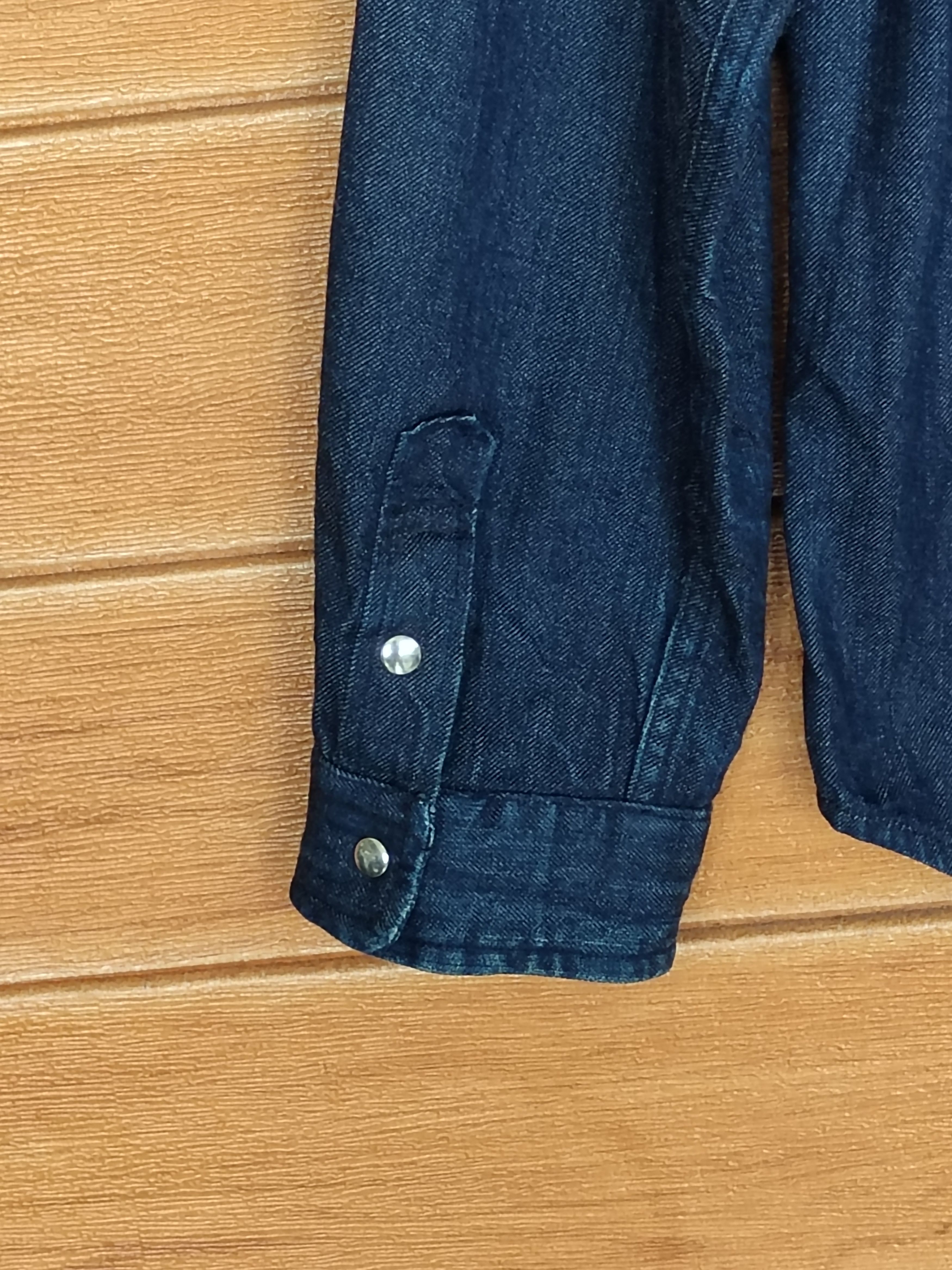 YAECA Vintage 90s YAECA Japan Double Pocket Indigo Denim Shirt Size US M / EU 48-50 / 2 - 11 Thumbnail