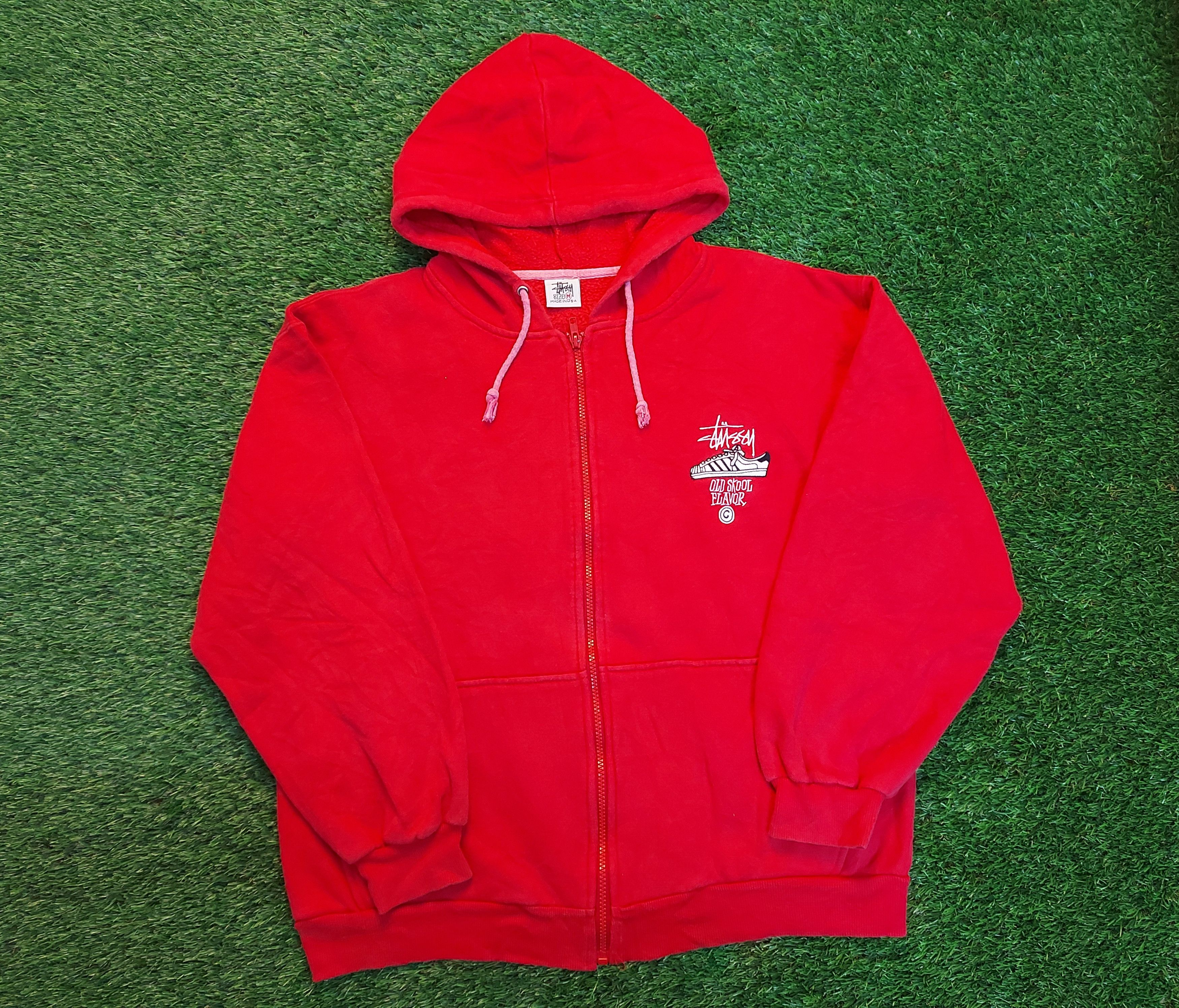 Stussy (A32) STUSSY - zipper hoodie made in usa Size US M / EU 48-50 / 2 - 2 Thumbnail