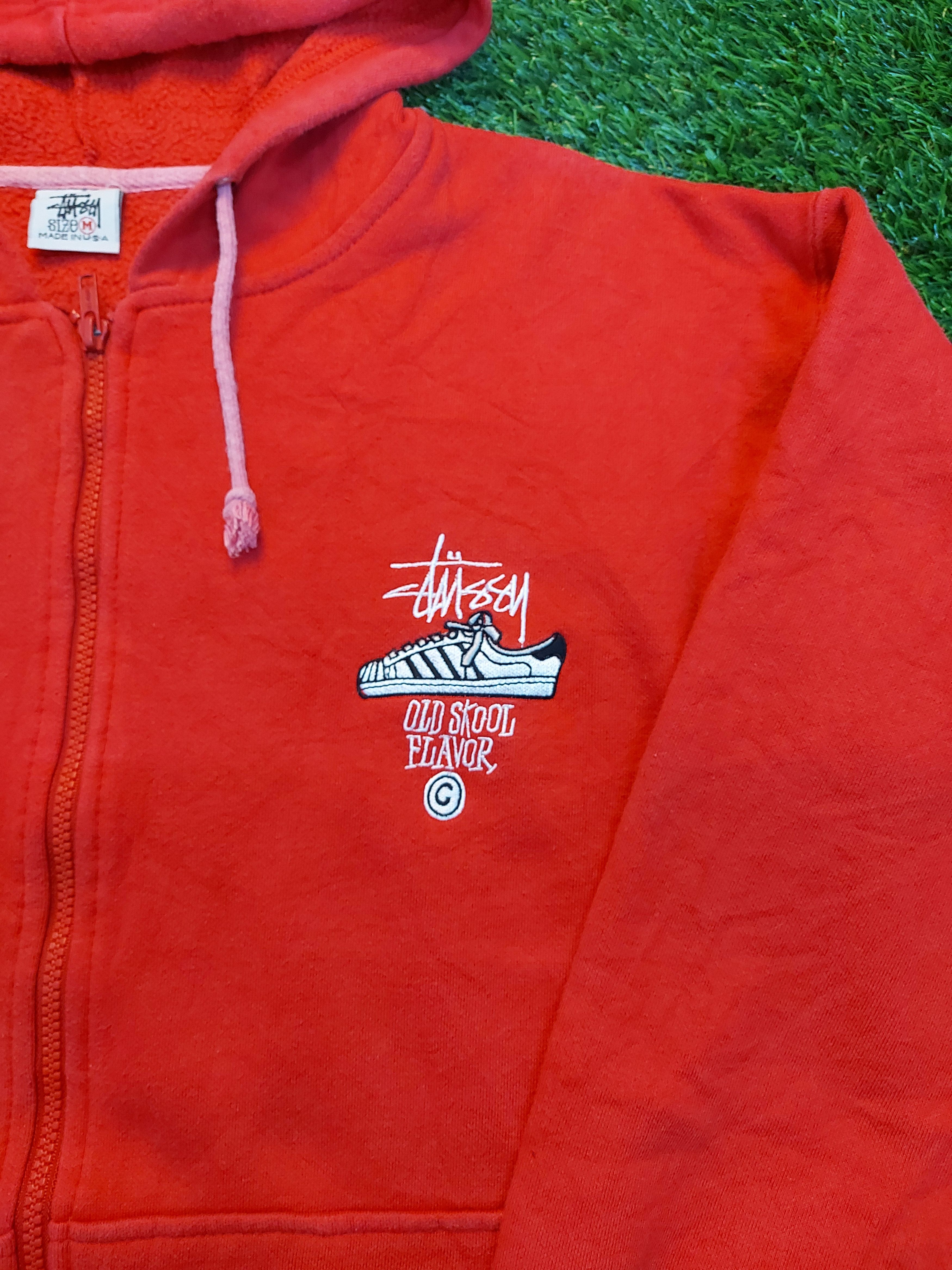 Stussy (A32) STUSSY - zipper hoodie made in usa Size US M / EU 48-50 / 2 - 3 Thumbnail