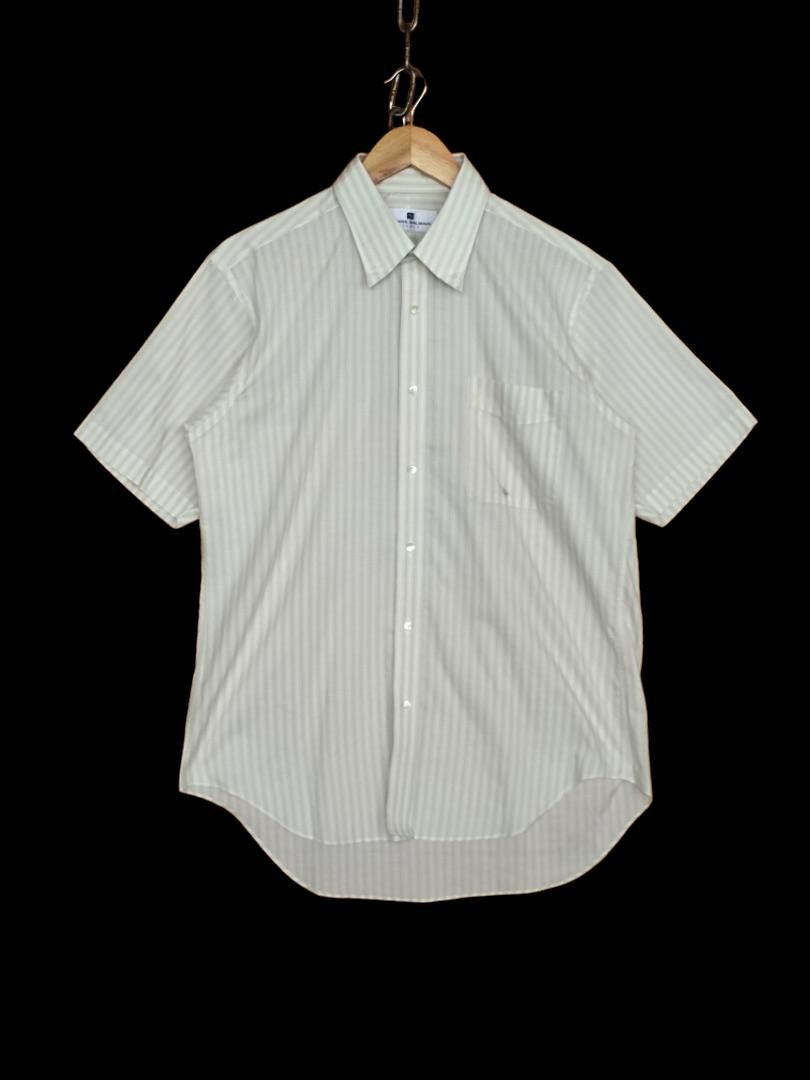 Pierre Balmain × Vintage Vintage Pierre Balmain Paris Striped Button Up Shirt Size US M / EU 48-50 / 2 - 1 Thumbnail