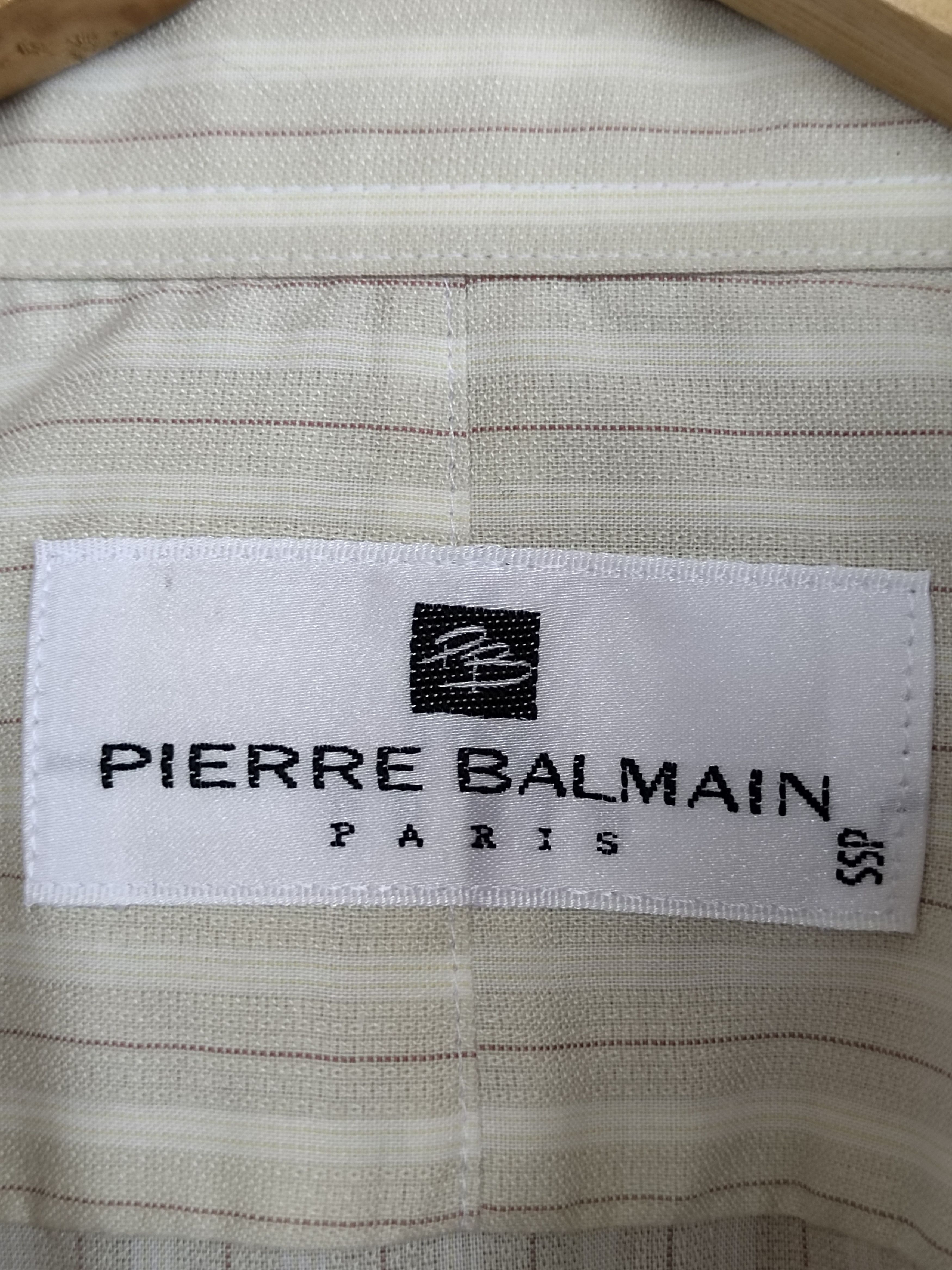 Pierre Balmain × Vintage Vintage Pierre Balmain Paris Striped Button Up Shirt Size US M / EU 48-50 / 2 - 10 Thumbnail