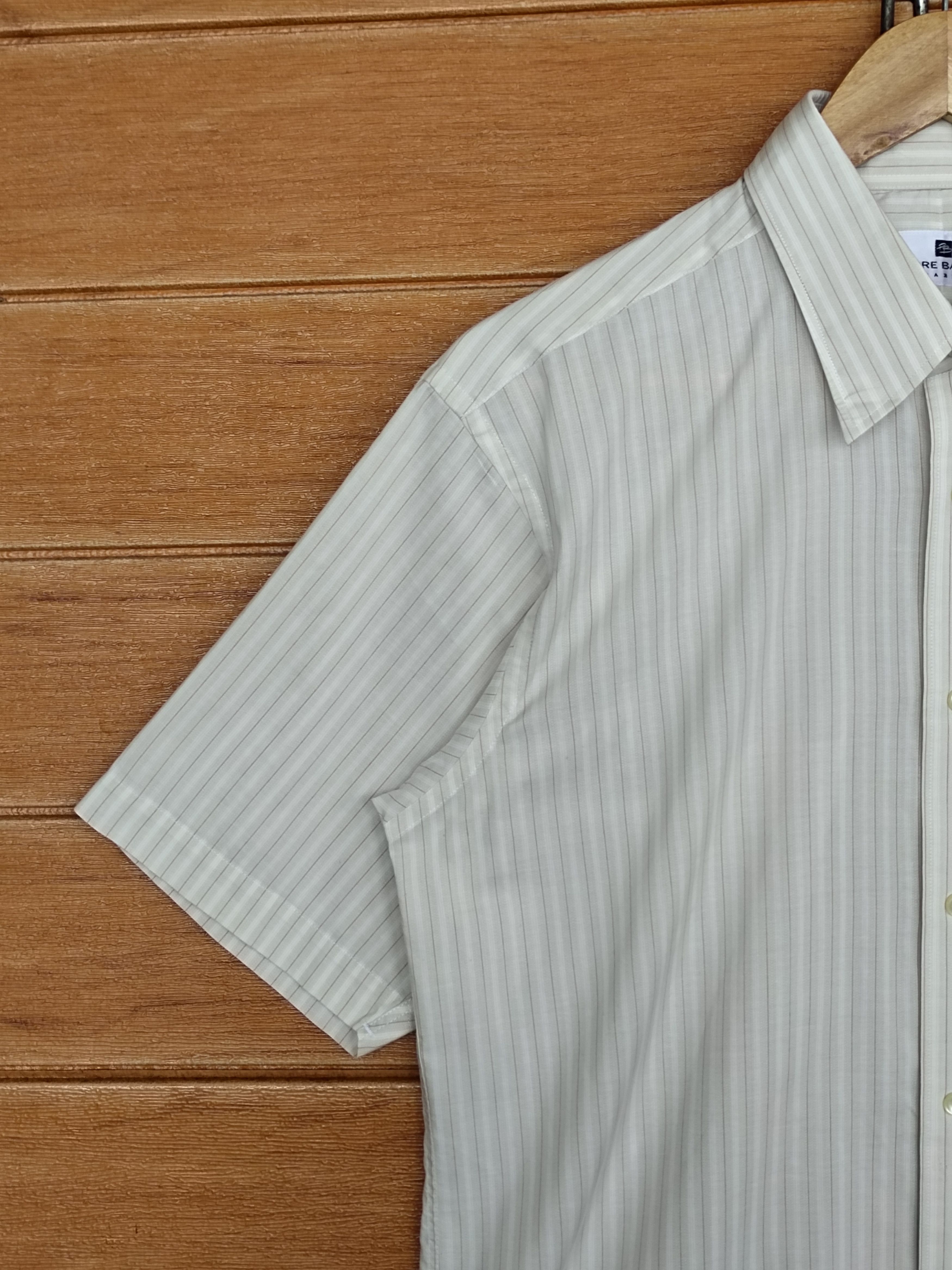 Pierre Balmain × Vintage Vintage Pierre Balmain Paris Striped Button Up Shirt Size US M / EU 48-50 / 2 - 4 Thumbnail