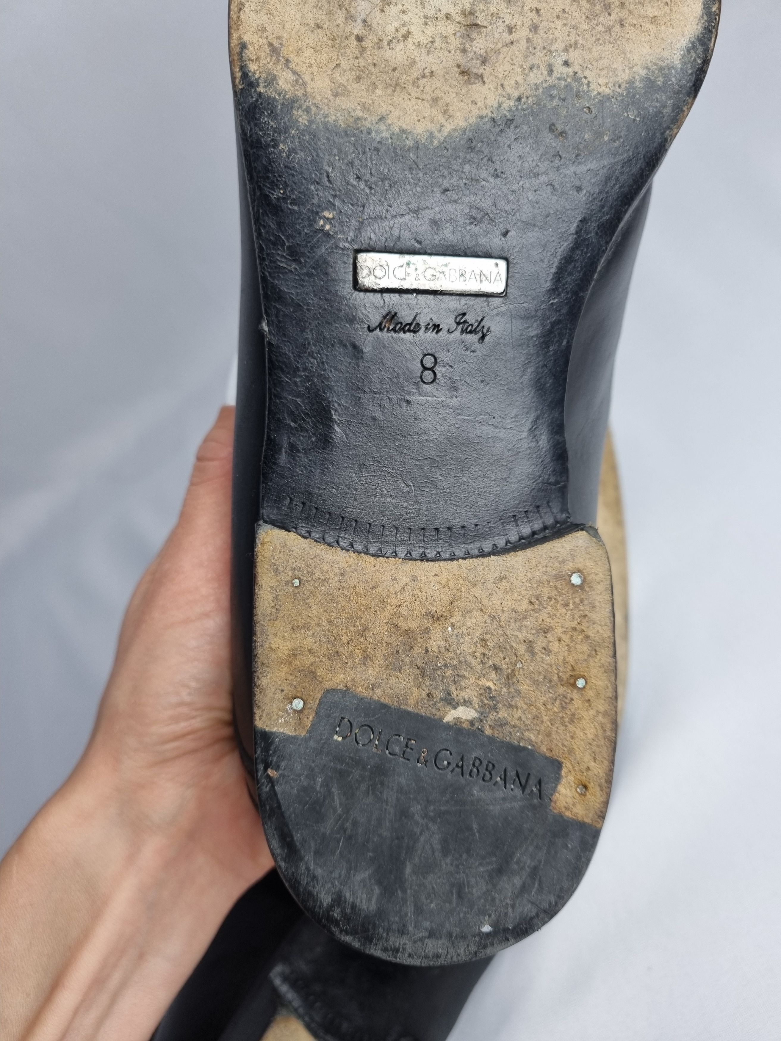 Dolce & Gabbana × Vintage Dolce and Gabbana Leather Shoes Size US 8 / EU 41 - 9 Thumbnail