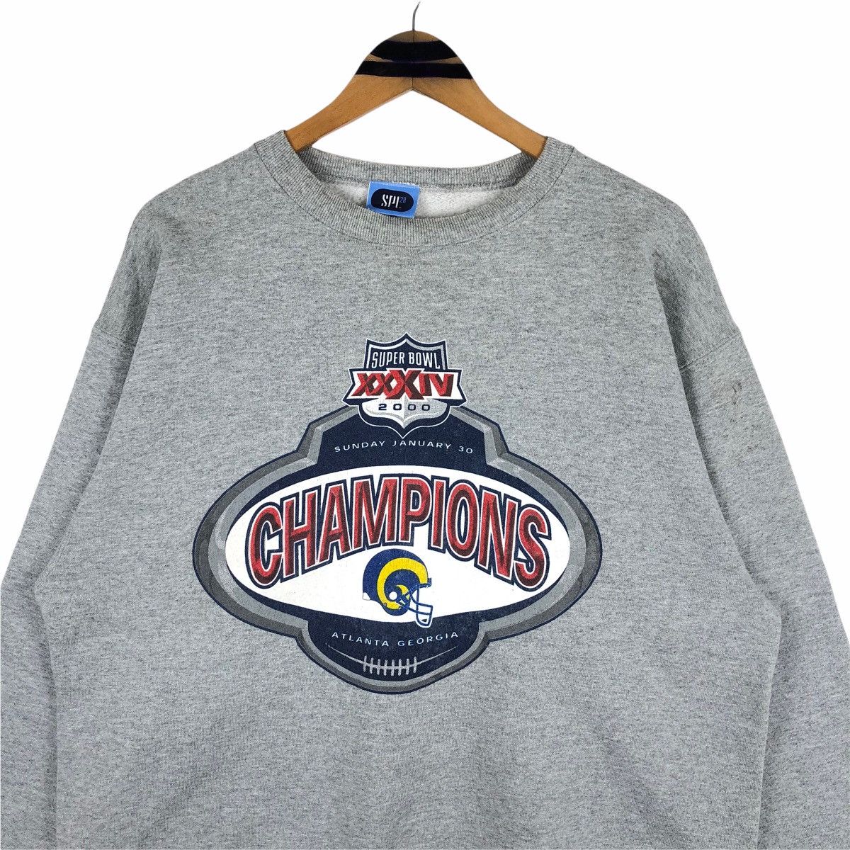 NFL Vintage NFL Super Bowl Los Angeles RAMS Crewneck Sweatshirt Size US L / EU 52-54 / 3 - 5 Thumbnail