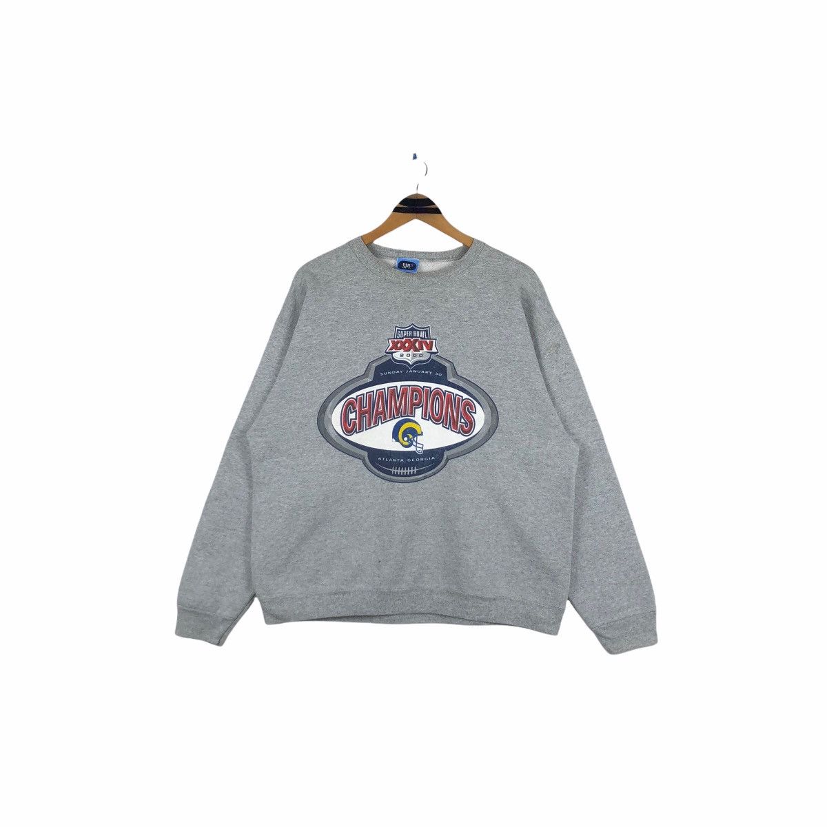 NFL Vintage NFL Super Bowl Los Angeles RAMS Crewneck Sweatshirt Size US L / EU 52-54 / 3 - 2 Thumbnail